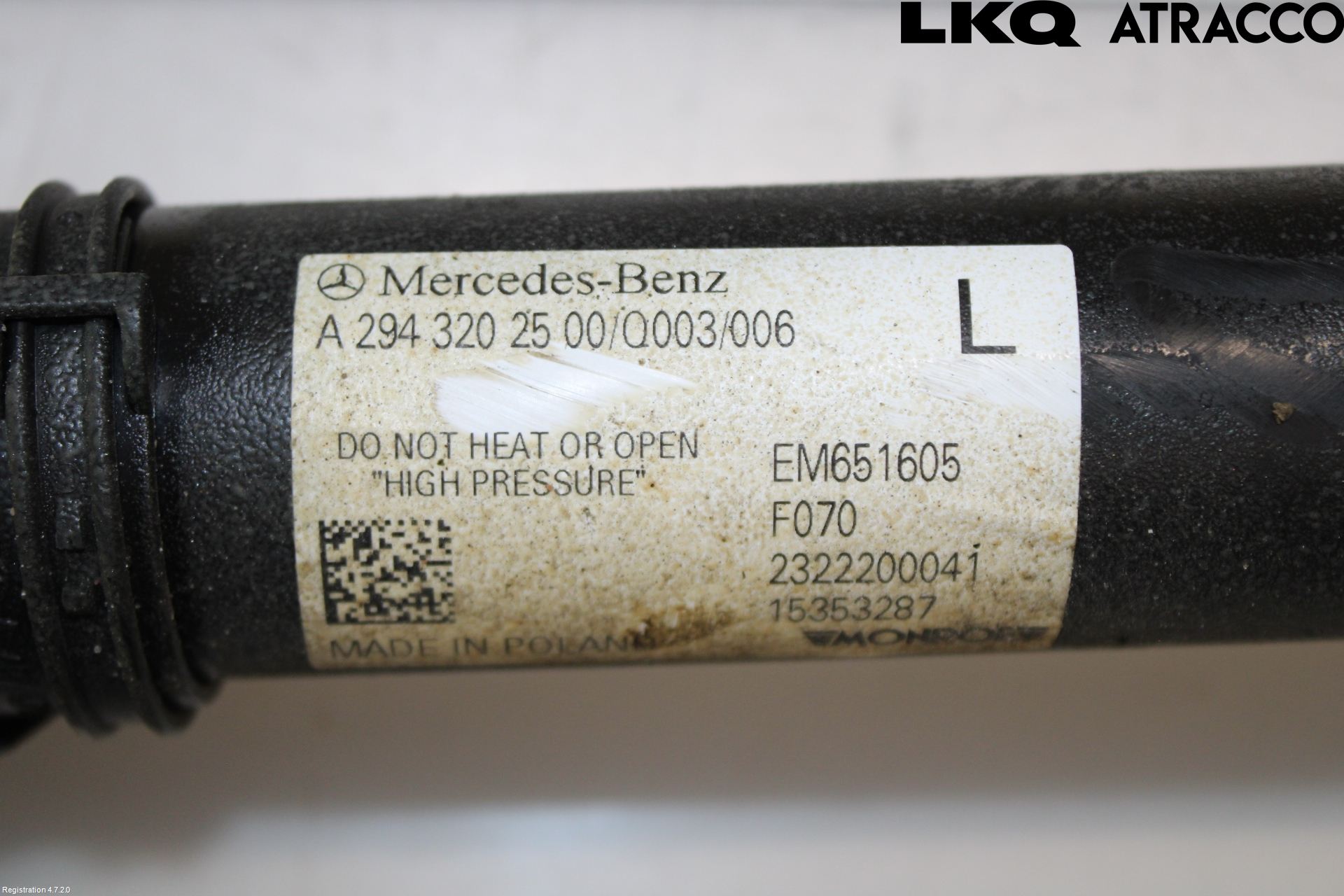 Mercedes-Benz MB EQE SUV (X294) 22- Fjäderben Fram Vänster