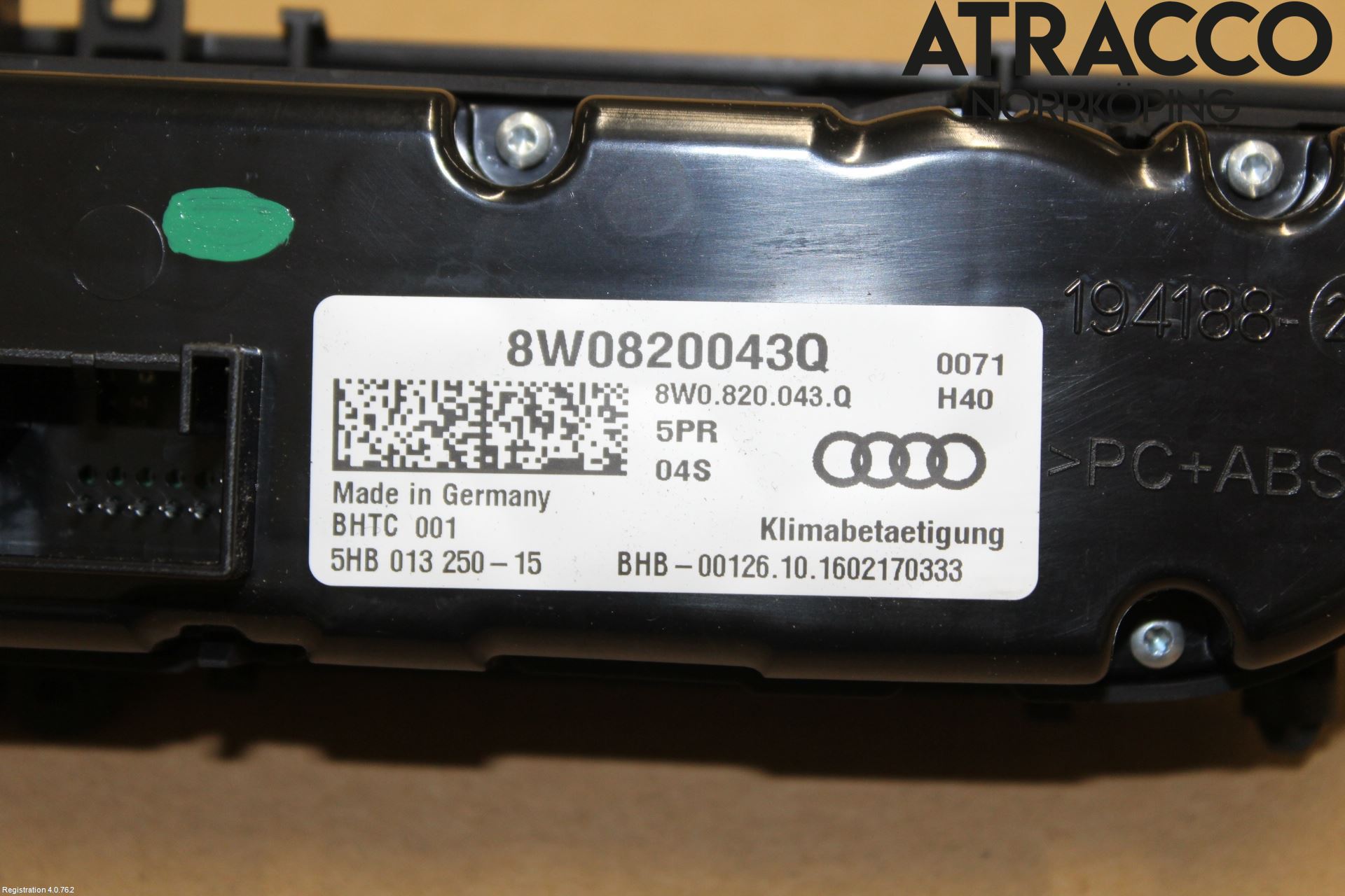 Audi A4/S4 B9 16-19 Värmereglage