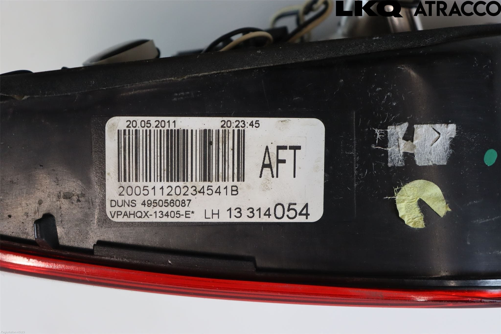 Opel ASTRA J 10-15 Bakljus Lucka Vä