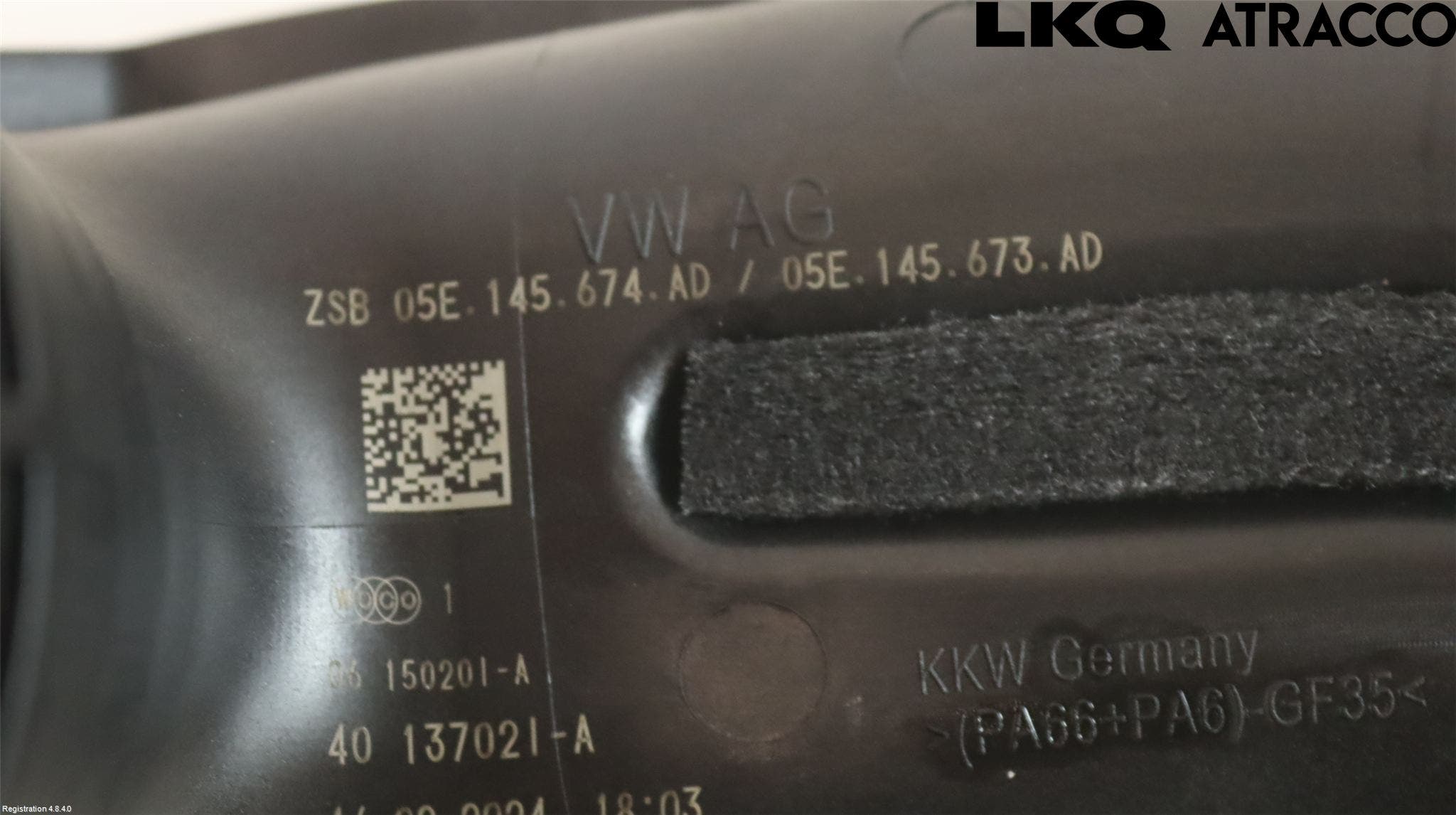 Alfa VW TIGUAN 24- Laddluft-Intercoolerrör