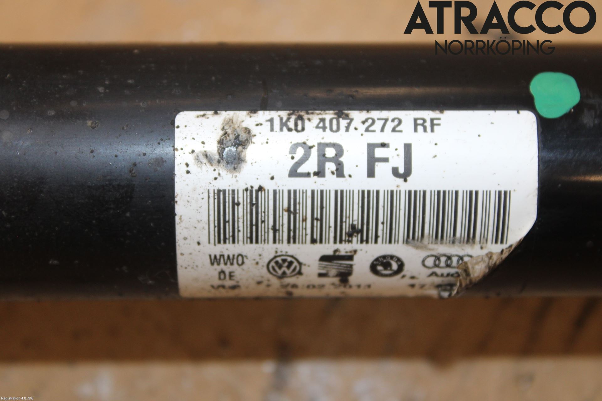 Volkswagen VW GOLF VI 09-13 Drivaxel Fram Höger