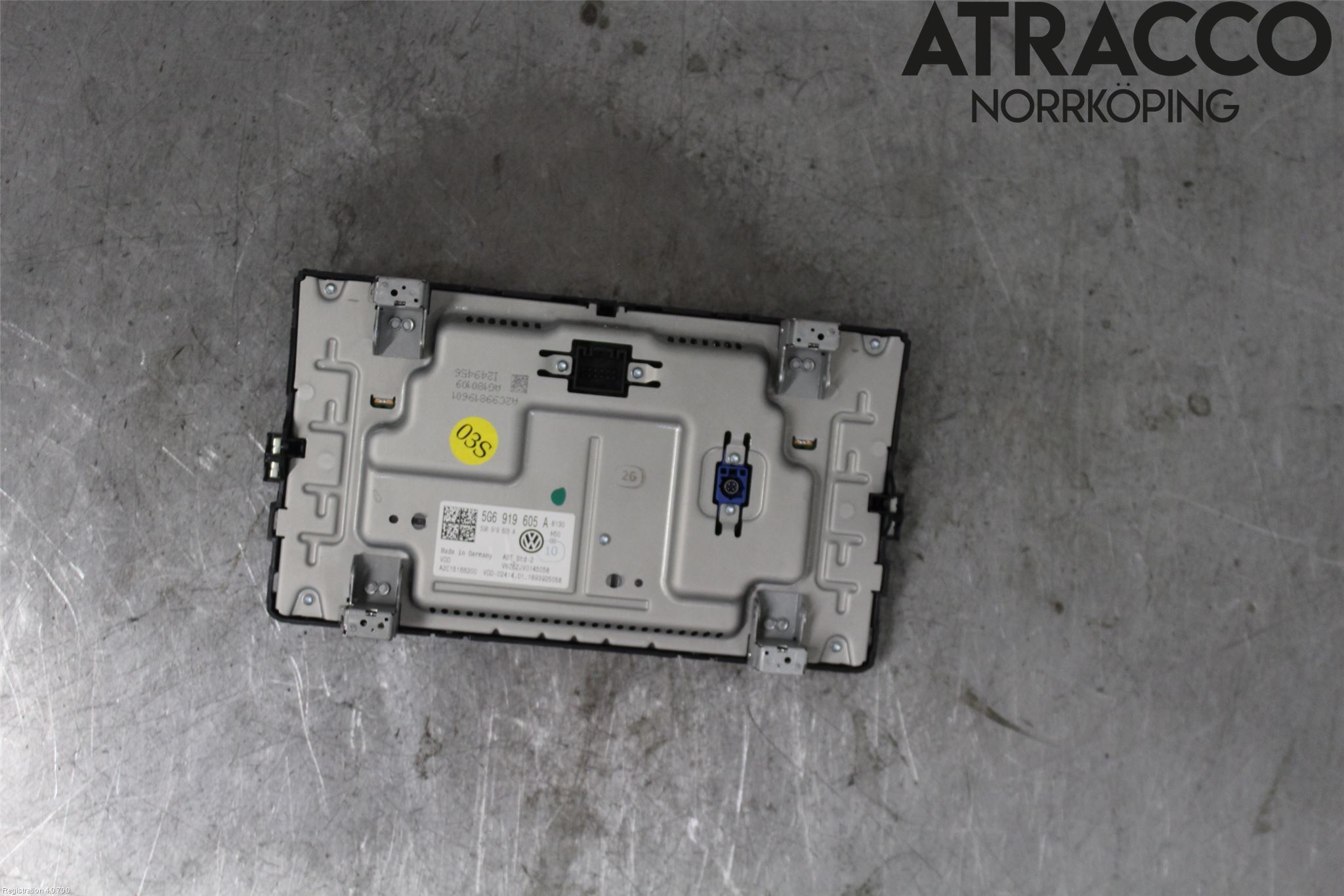 Volkswagen VW GOLF / E-GOLF VII 13-20 Multifunktionsdisplay