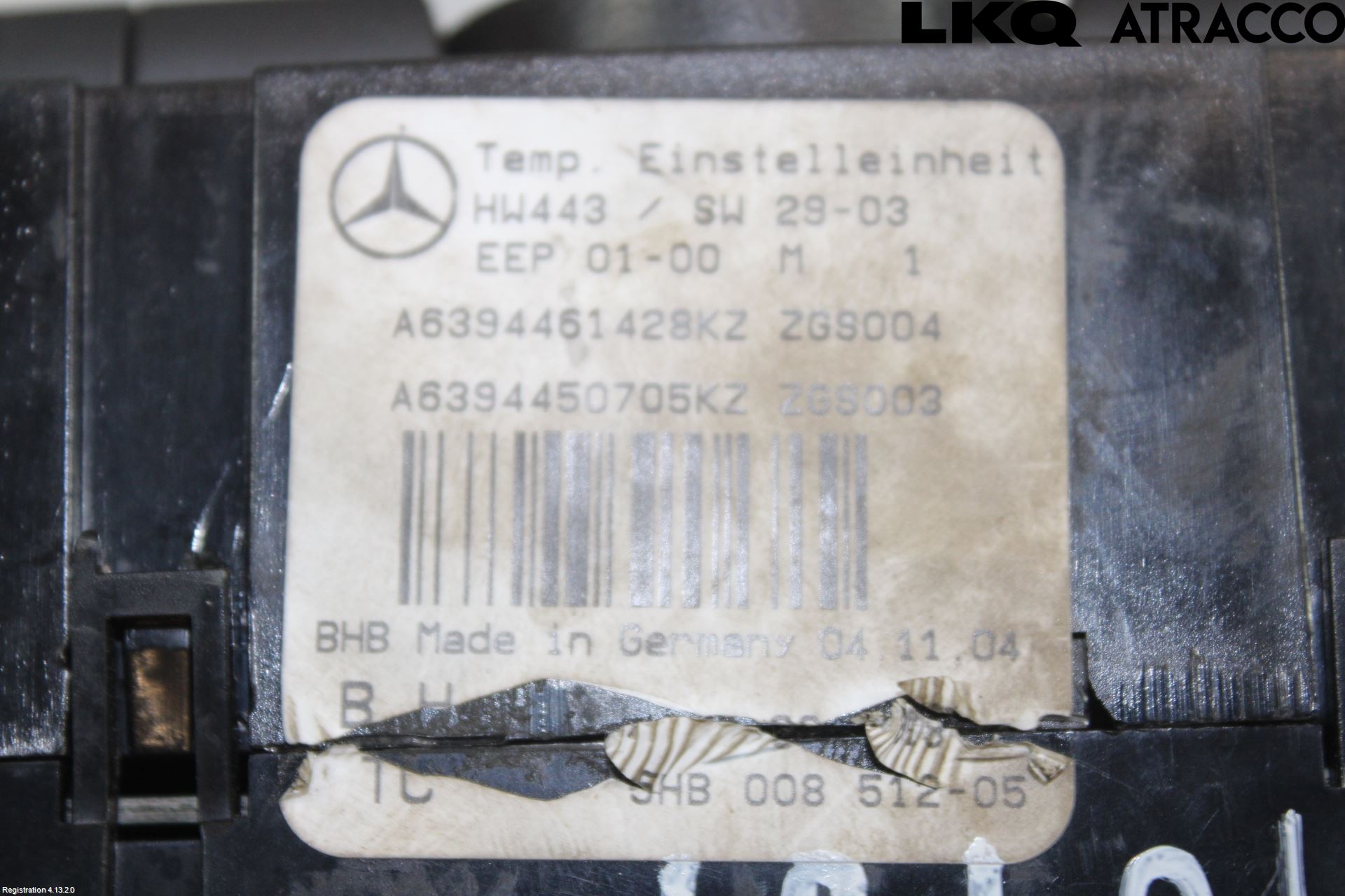 Mercedes-Benz MB VITO/VIANO (W639) 04-14 Ac Styrenhet Ac Manöveren