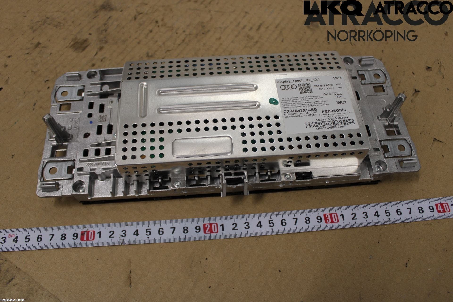 Audi Q3 F3 19- Bildskärm