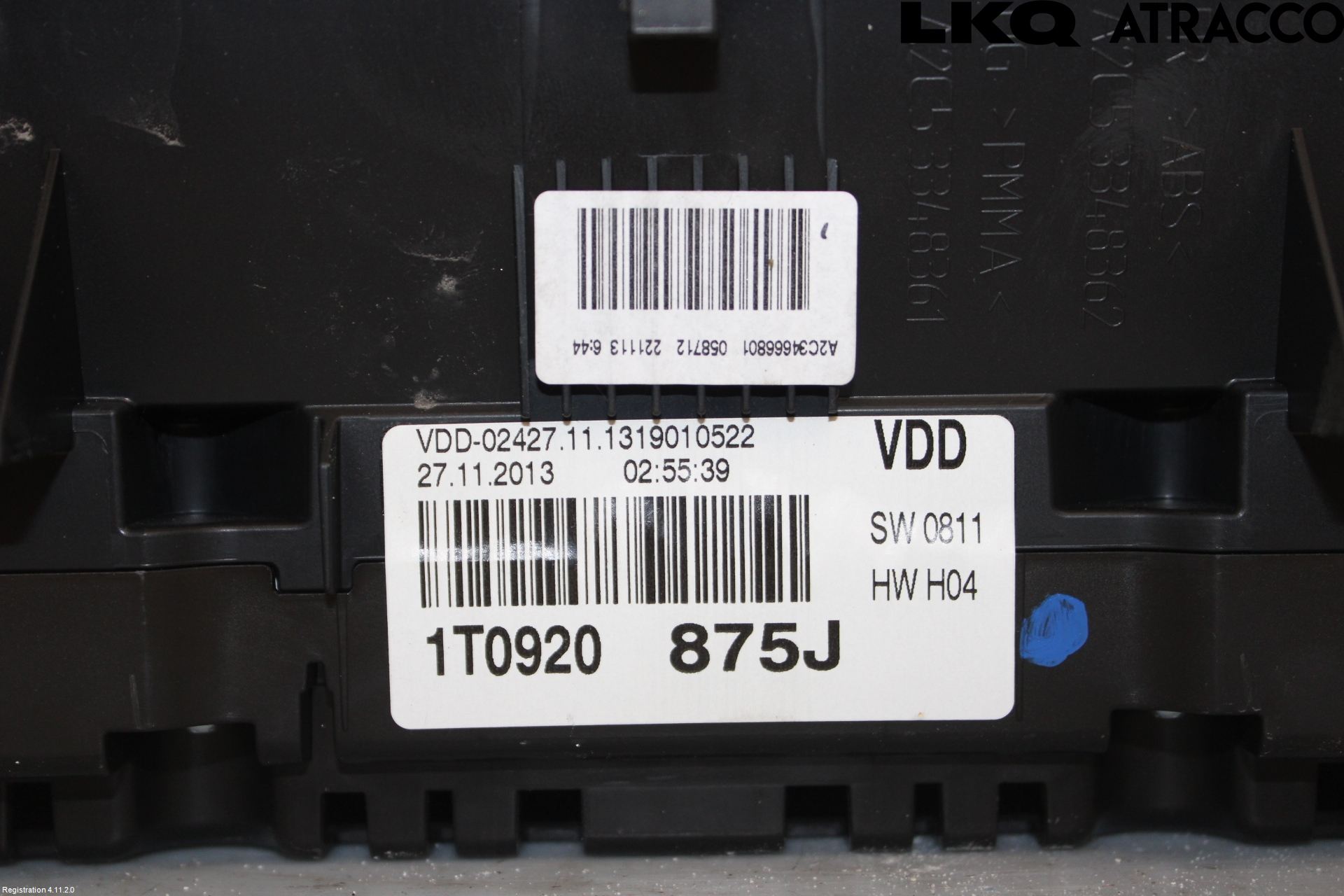 Volkswagen VW TOURAN 10-15 Instrument Komb