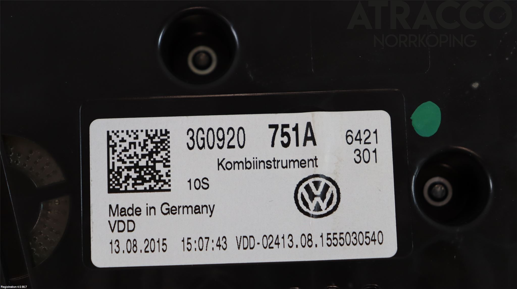 Volkswagen VW PASSAT 15-19 Instrument Komb