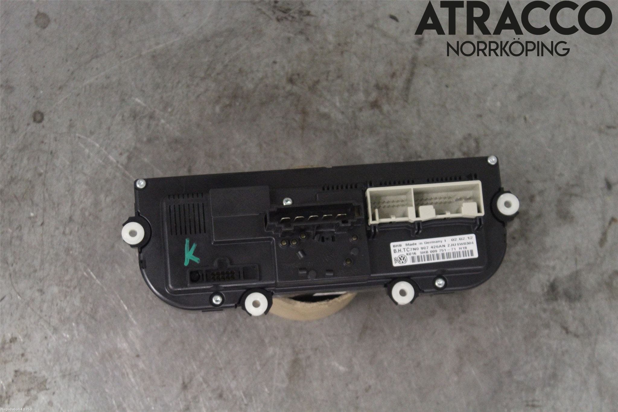 Volkswagen VW GOLF VI 09-13 Ac Styrenhet Ac Manöveren