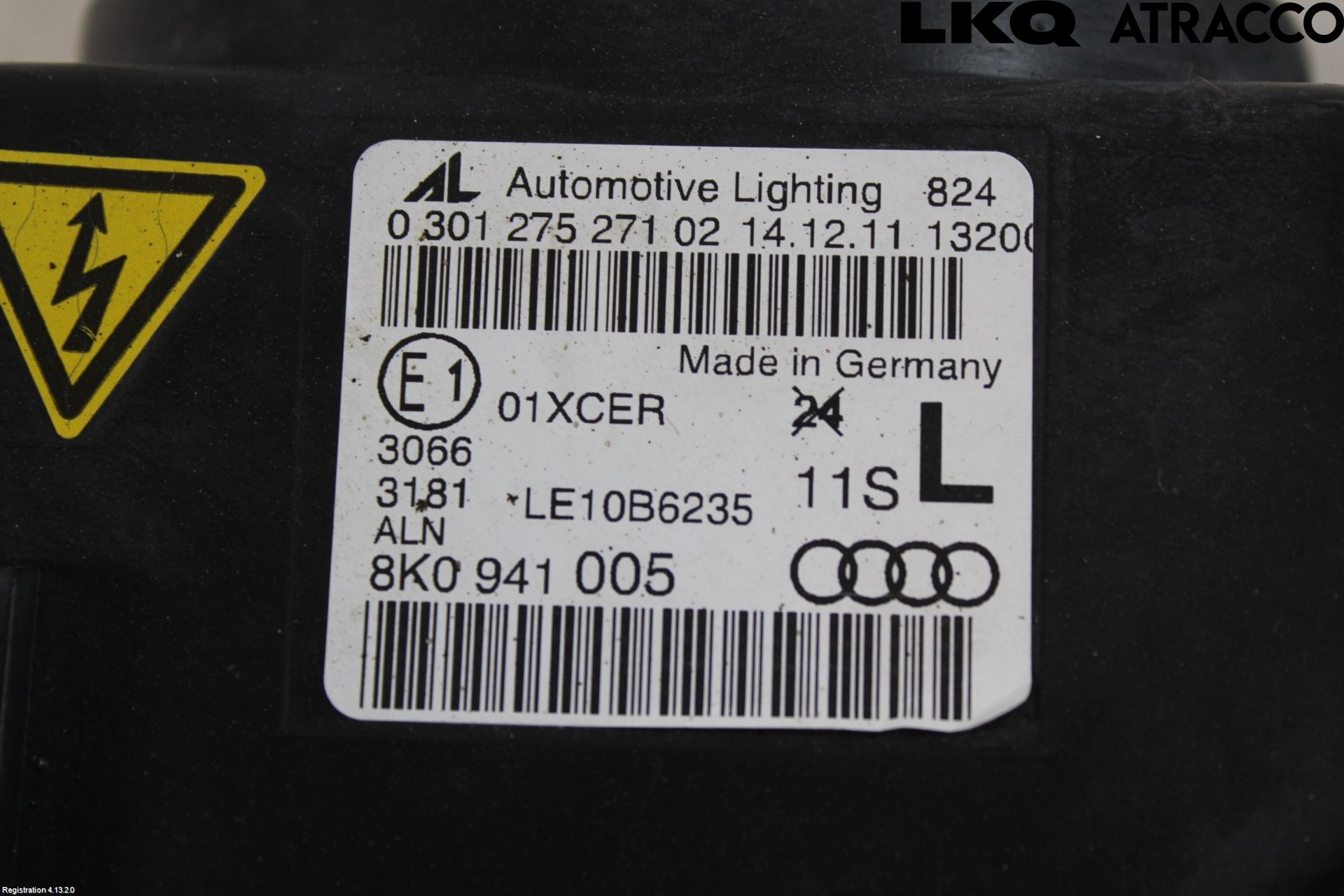 Audi A4 12-15 Strålkastare Vänster