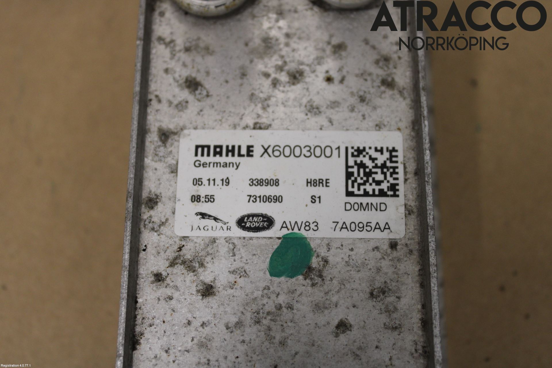 Jaguar F-PACE Oljekylare Automat