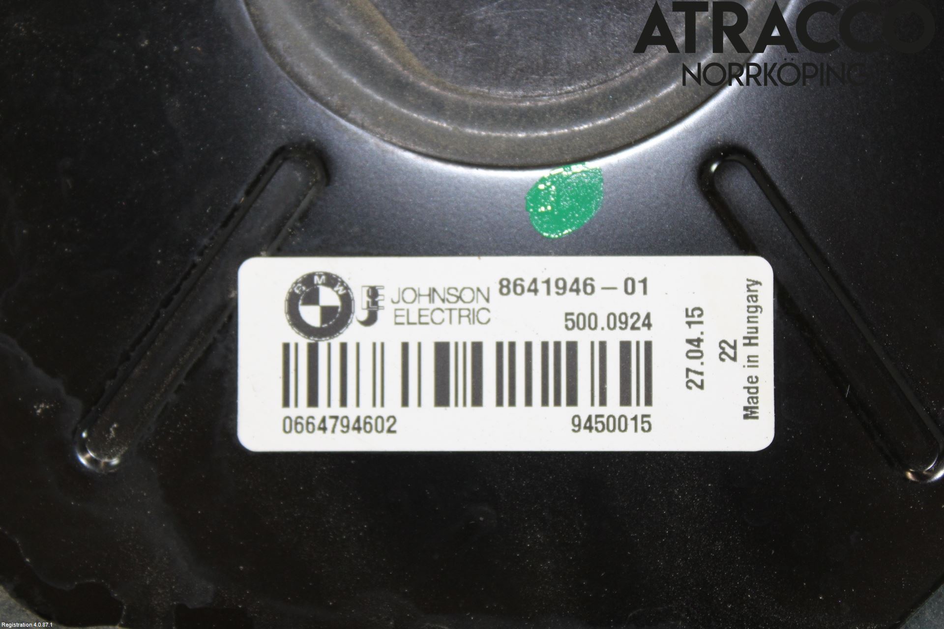 BMW 3 GT F34 13-19 Kylfläkt El