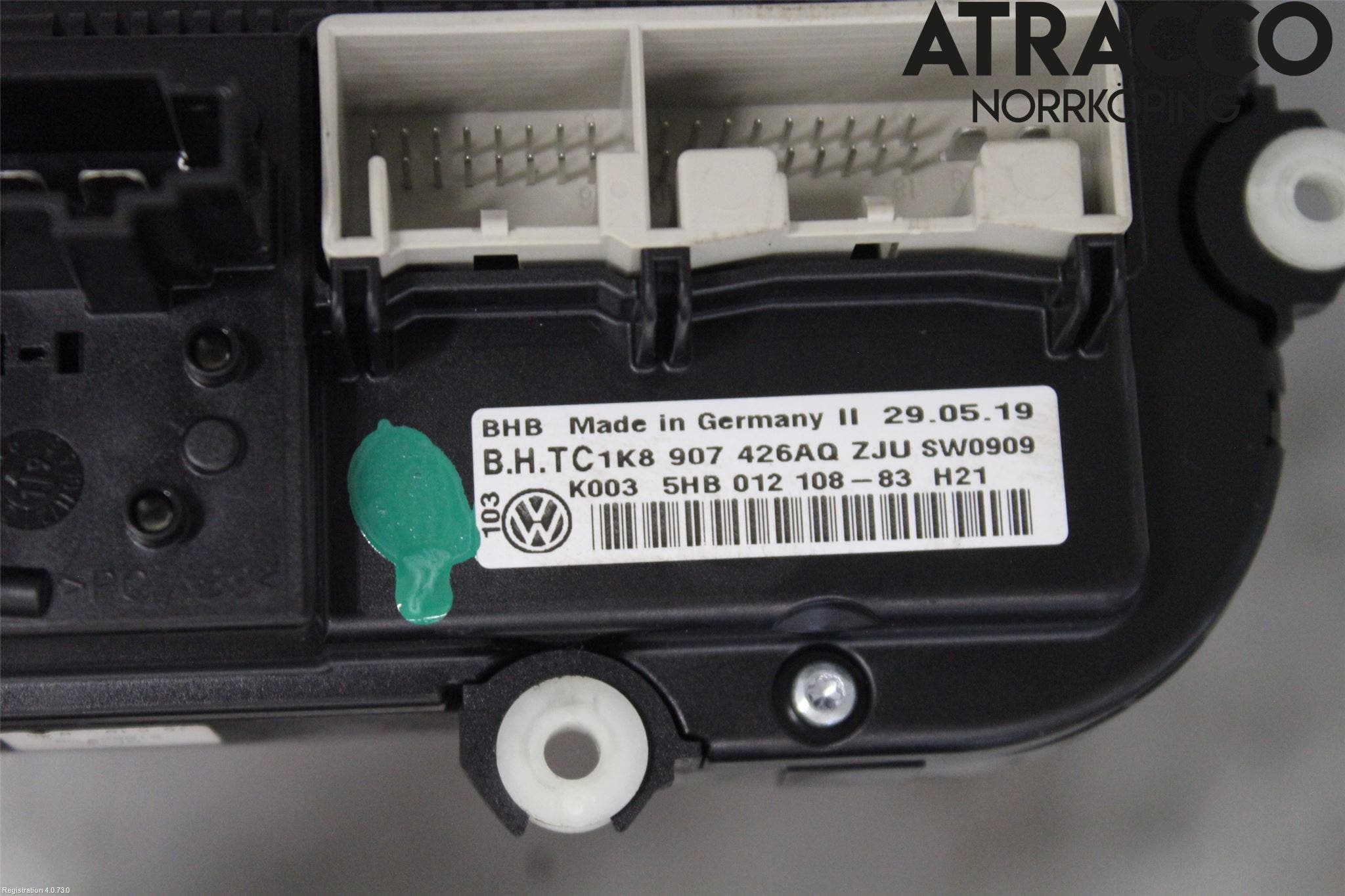 Volkswagen VW CADDY 16-20 Värmereglage