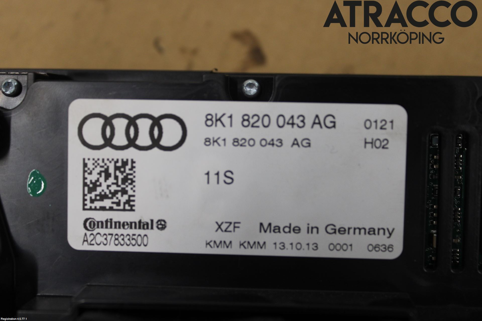 Audi A4 12-15 Värmereglage