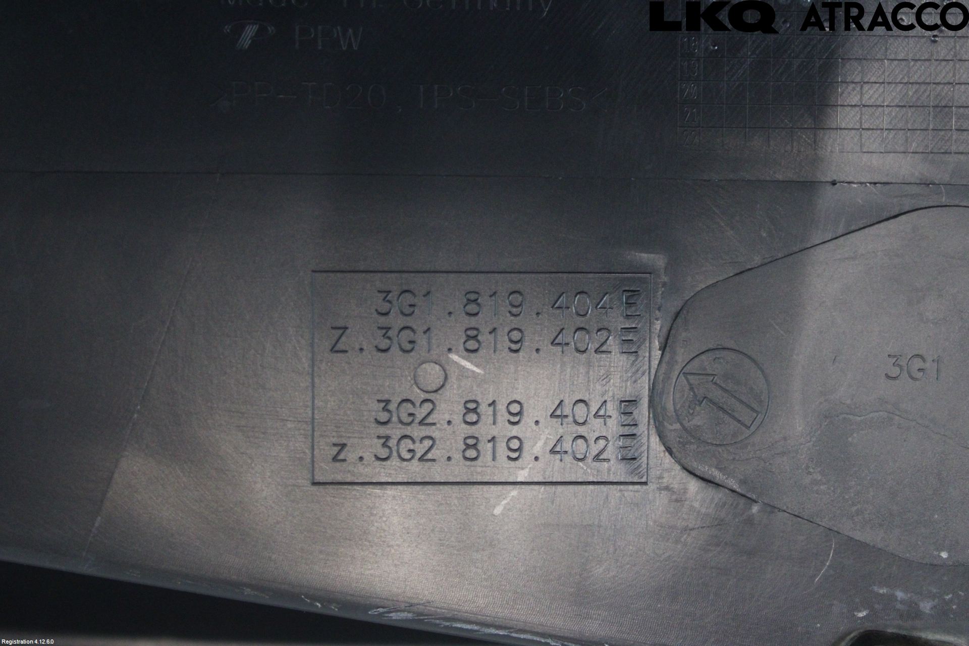 Volkswagen VW PASSAT 15-19 Torpedplåt-Torpedplast