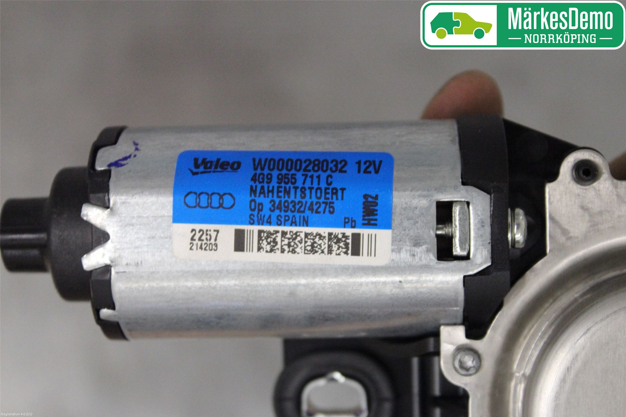 Audi A6/S6 4G 11-18 Torkarmotor Baklucka