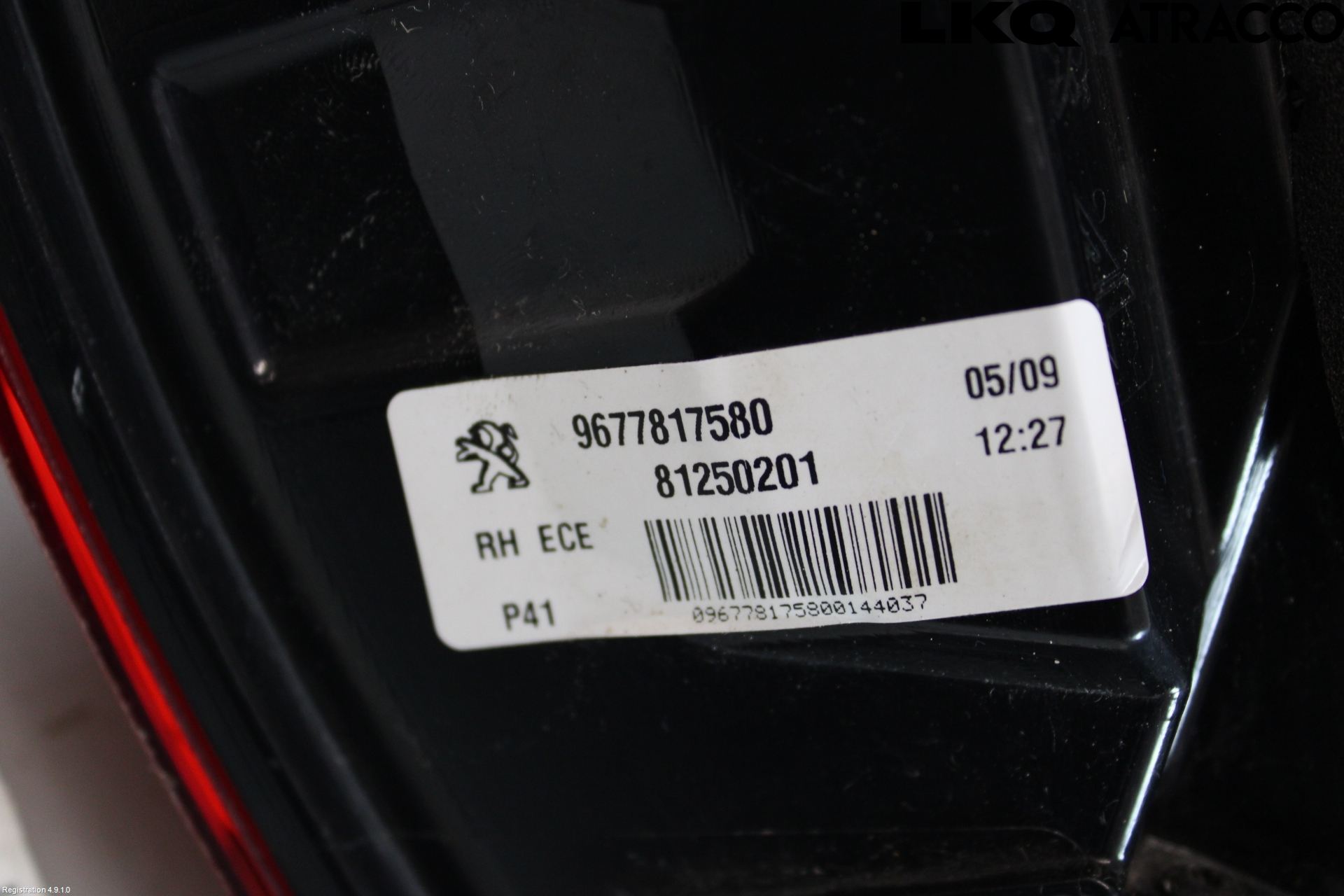 Peugeot 308 14-21 Bakljus Höger