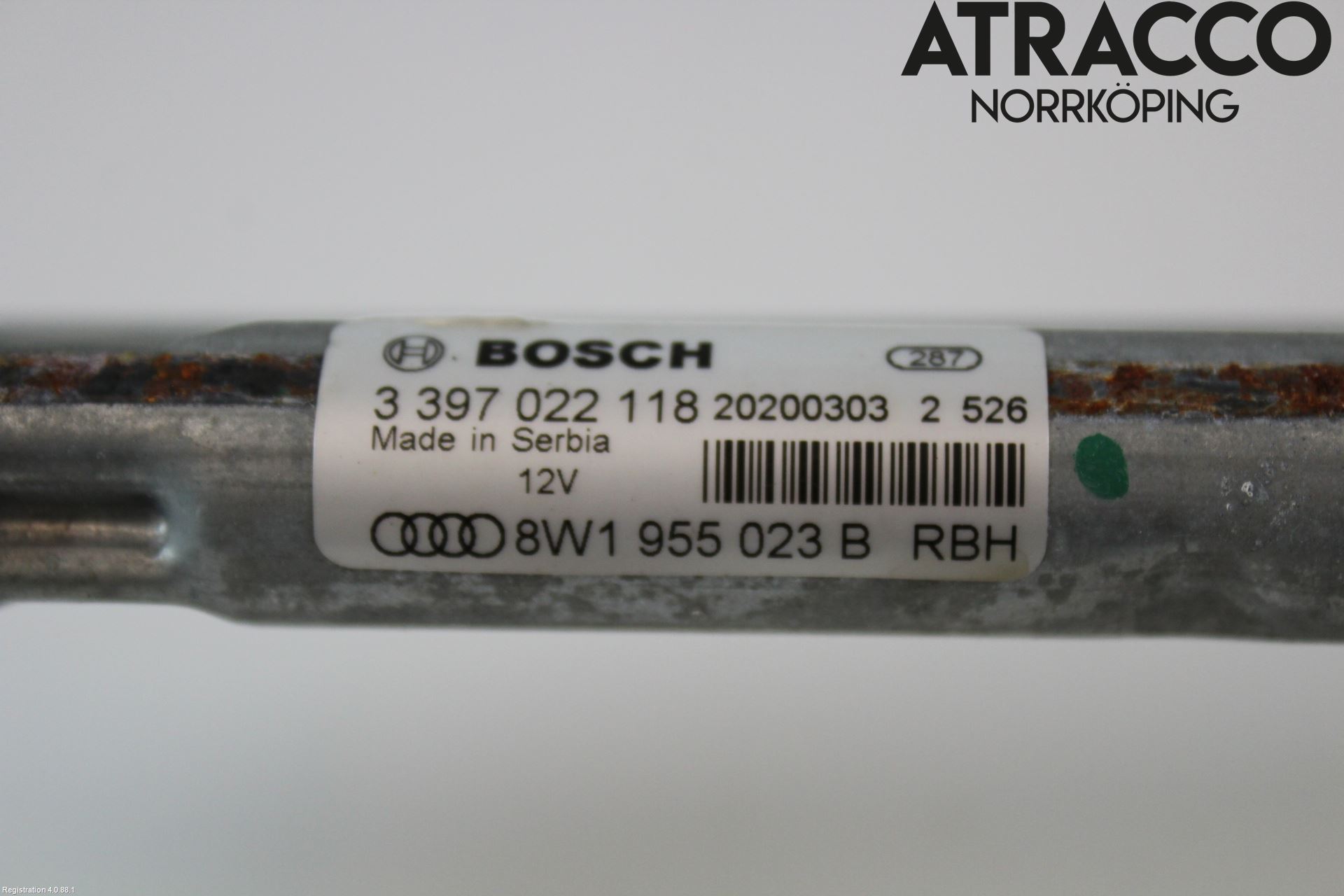 Audi A4/S4 B9 20- Torkarmekanism Vindruta