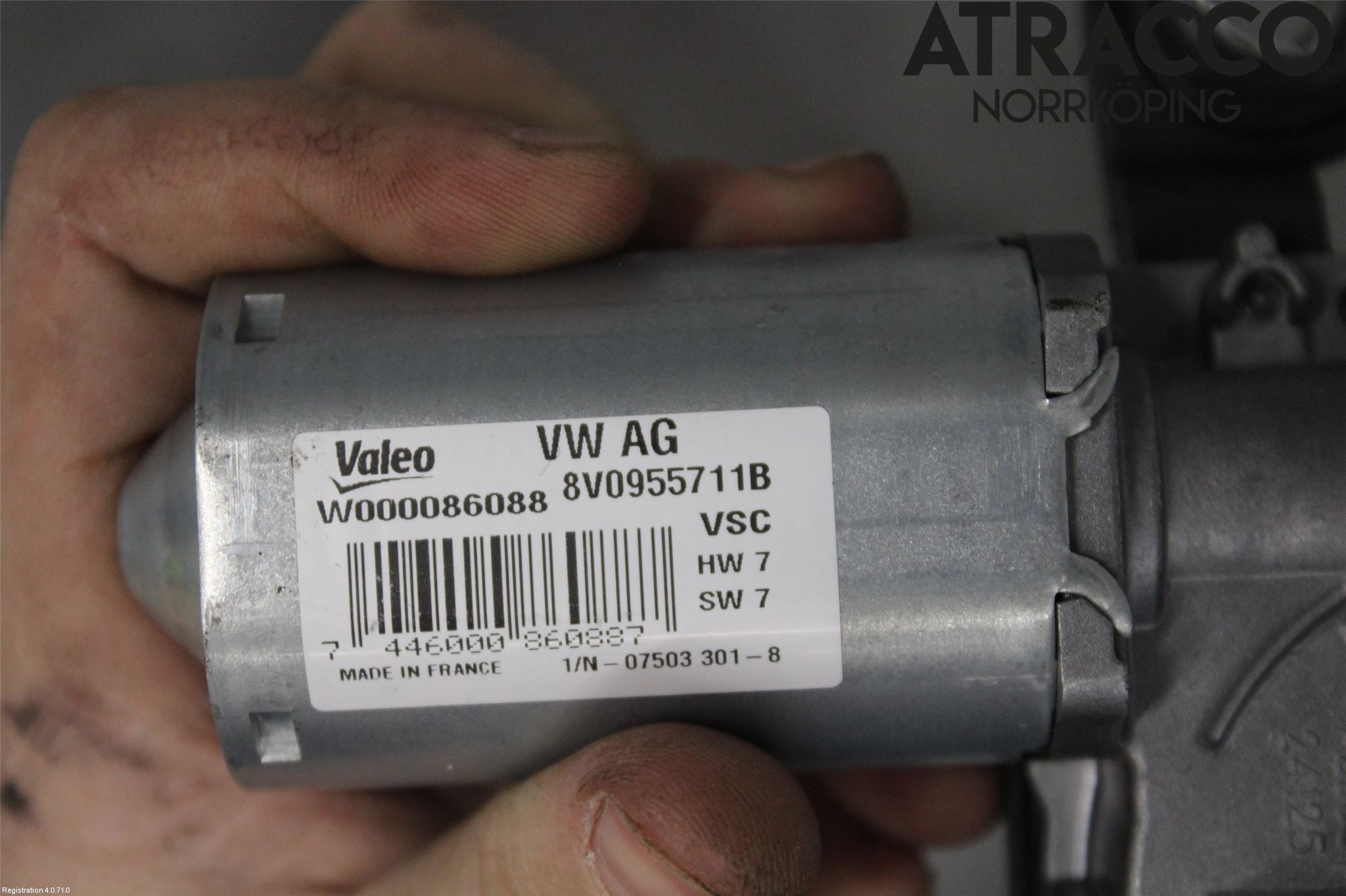 Audi A1 19- Torkarmotor Baklucka