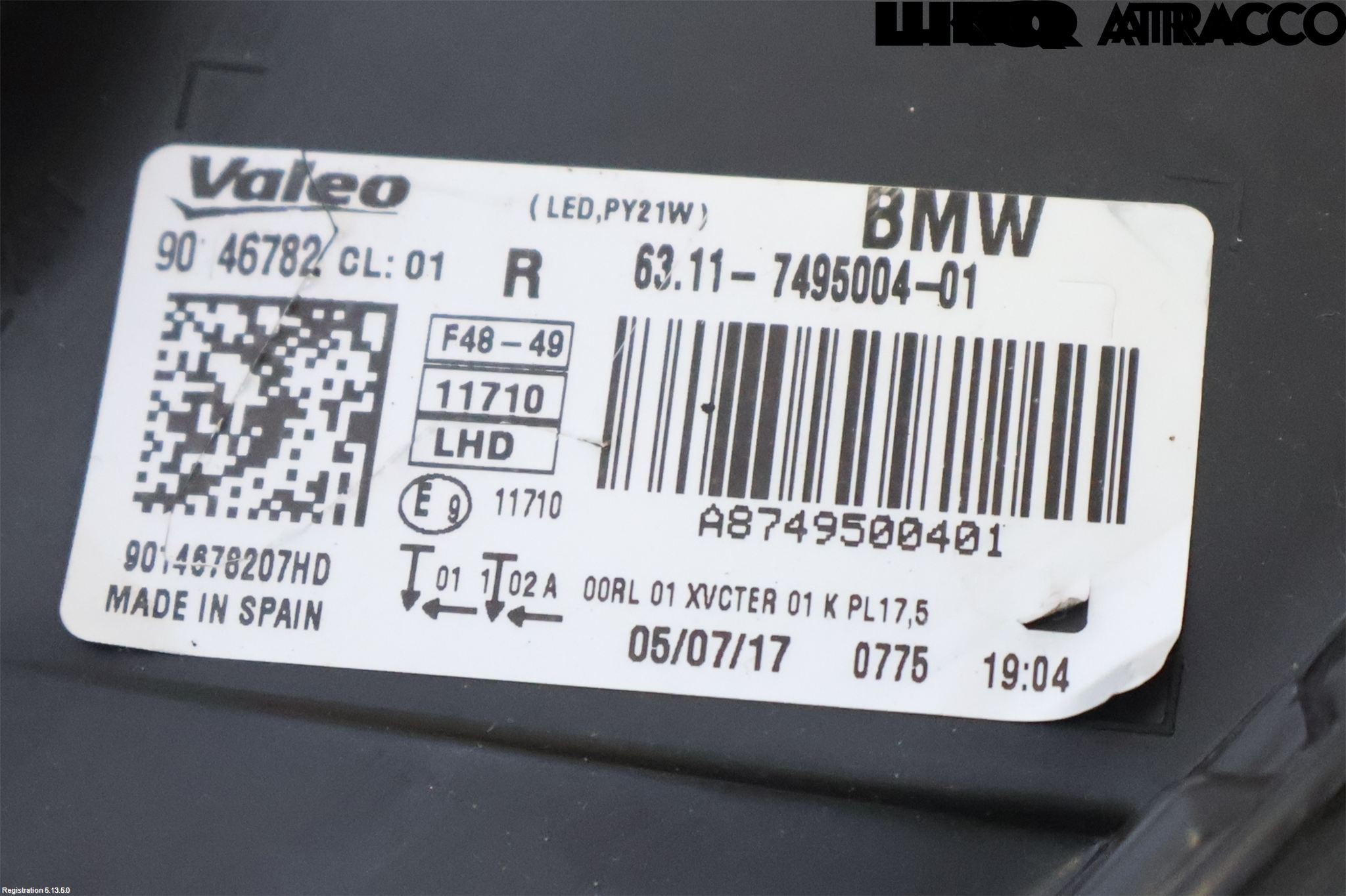 BMW X1 F48 15-22 Strålkastare Höger