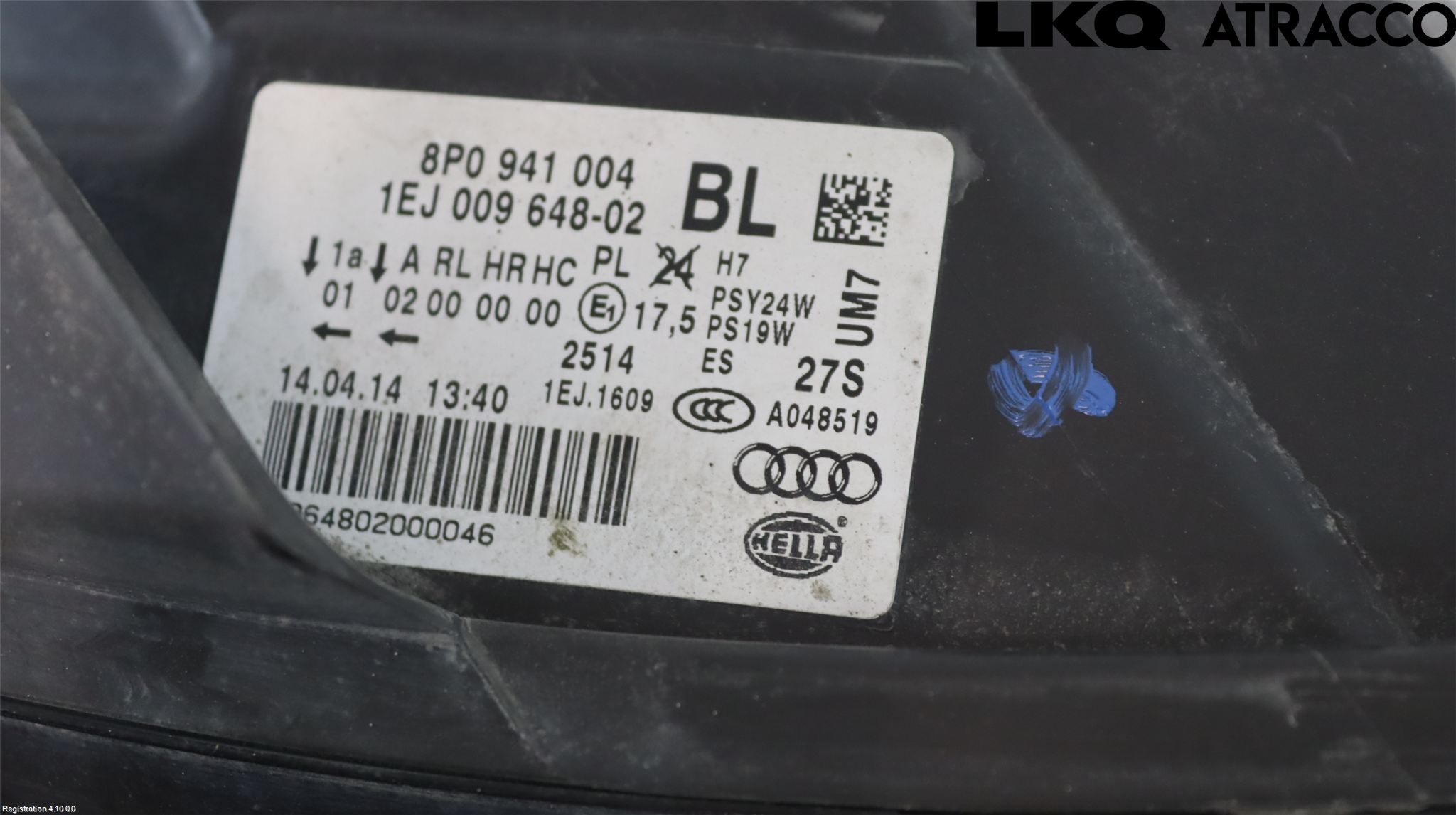 Audi A3/S3 05-13 Strålkastare Höger