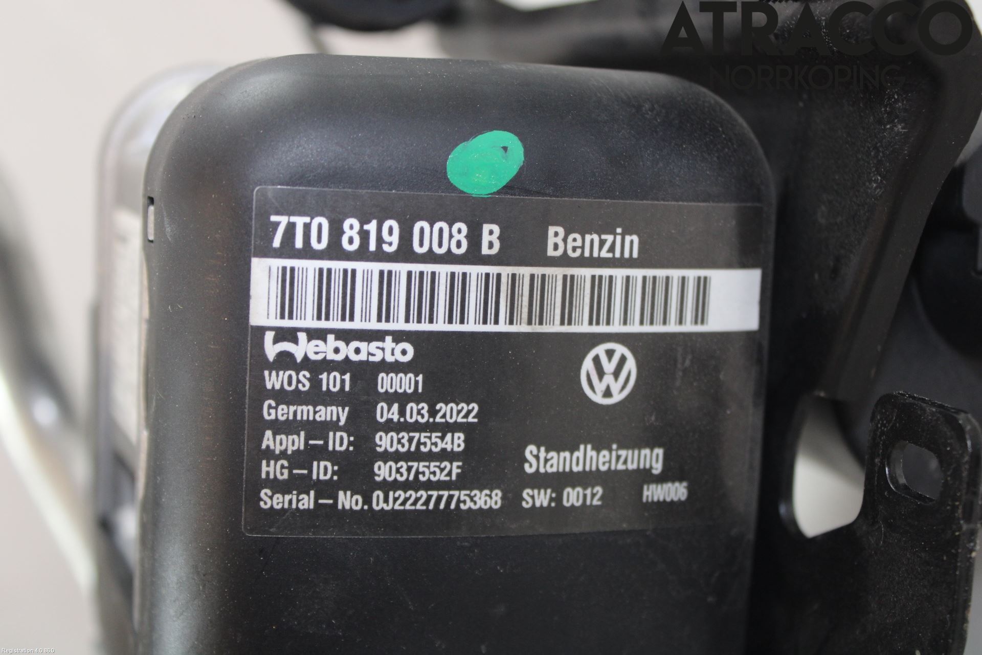 Volkswagen VW TRANSP/CARAVELLE (T7) 22-24 Bensinvärmare