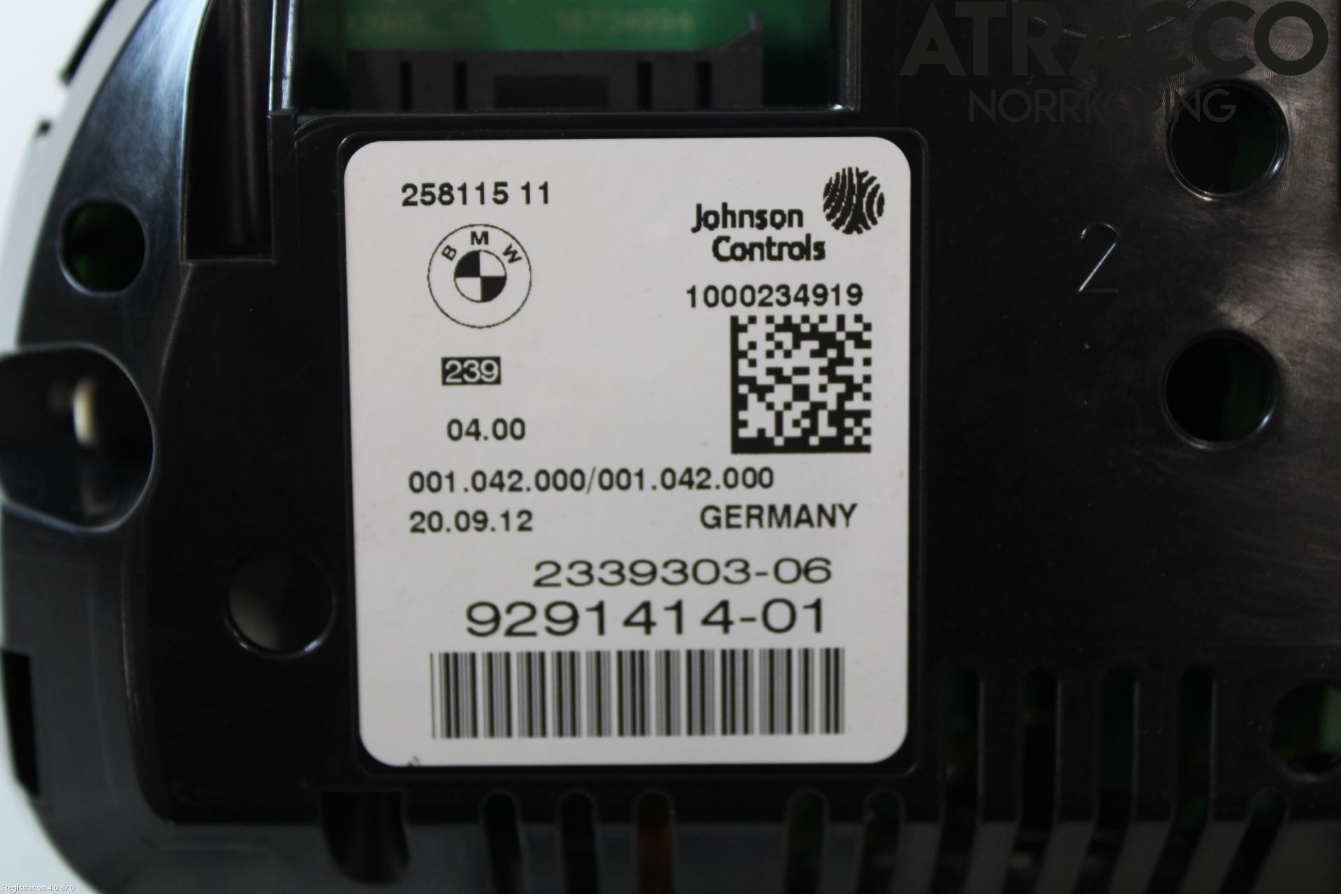 BMW 5 F10/F11/F18 09-17 Instrument Komb