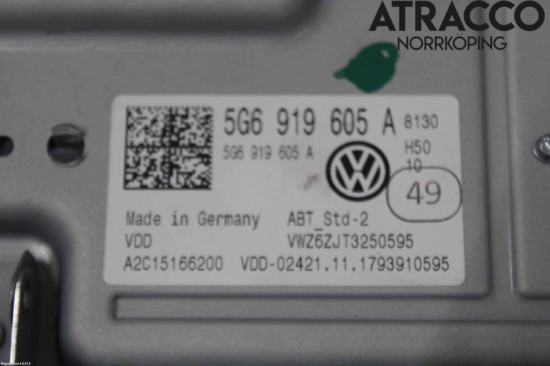 Volkswagen VW GOLF / E-GOLF VII 13-20 Multifunktionsdisplay