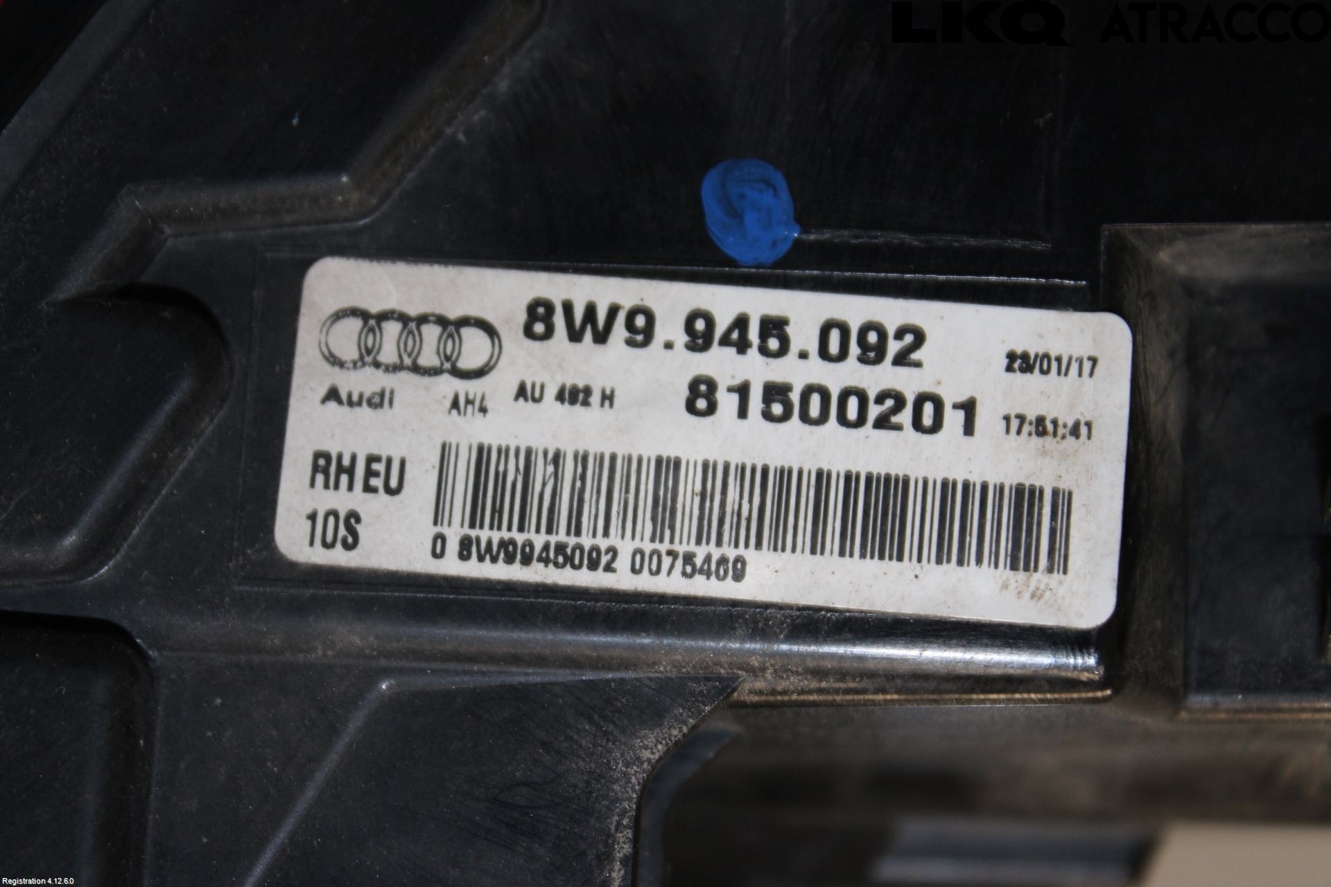 Audi A4/S4 B9 16-19 Bakljus Höger