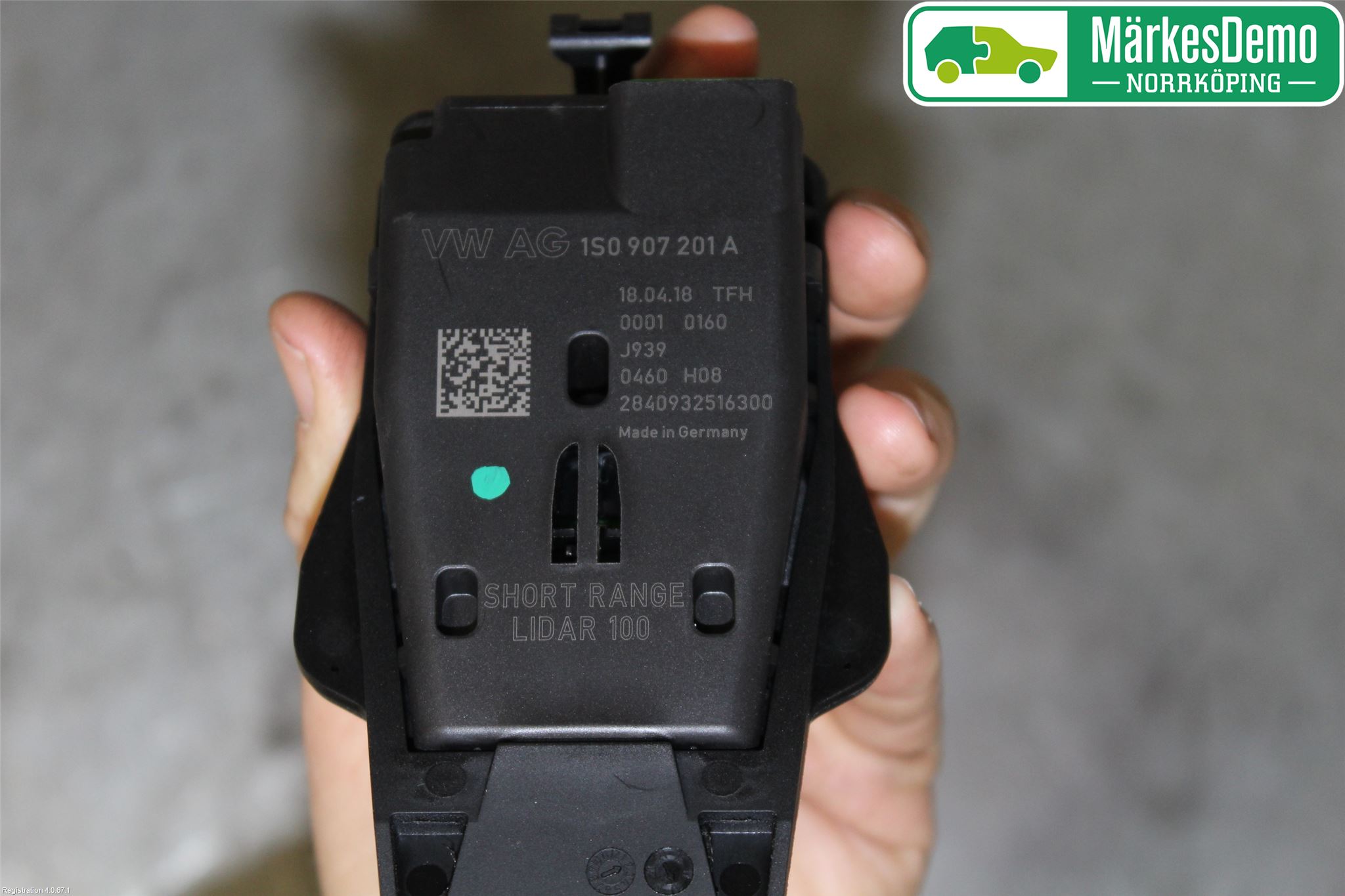 Volkswagen VW UP! / E-UP! Sensor Aktivt Kollisionsskydd