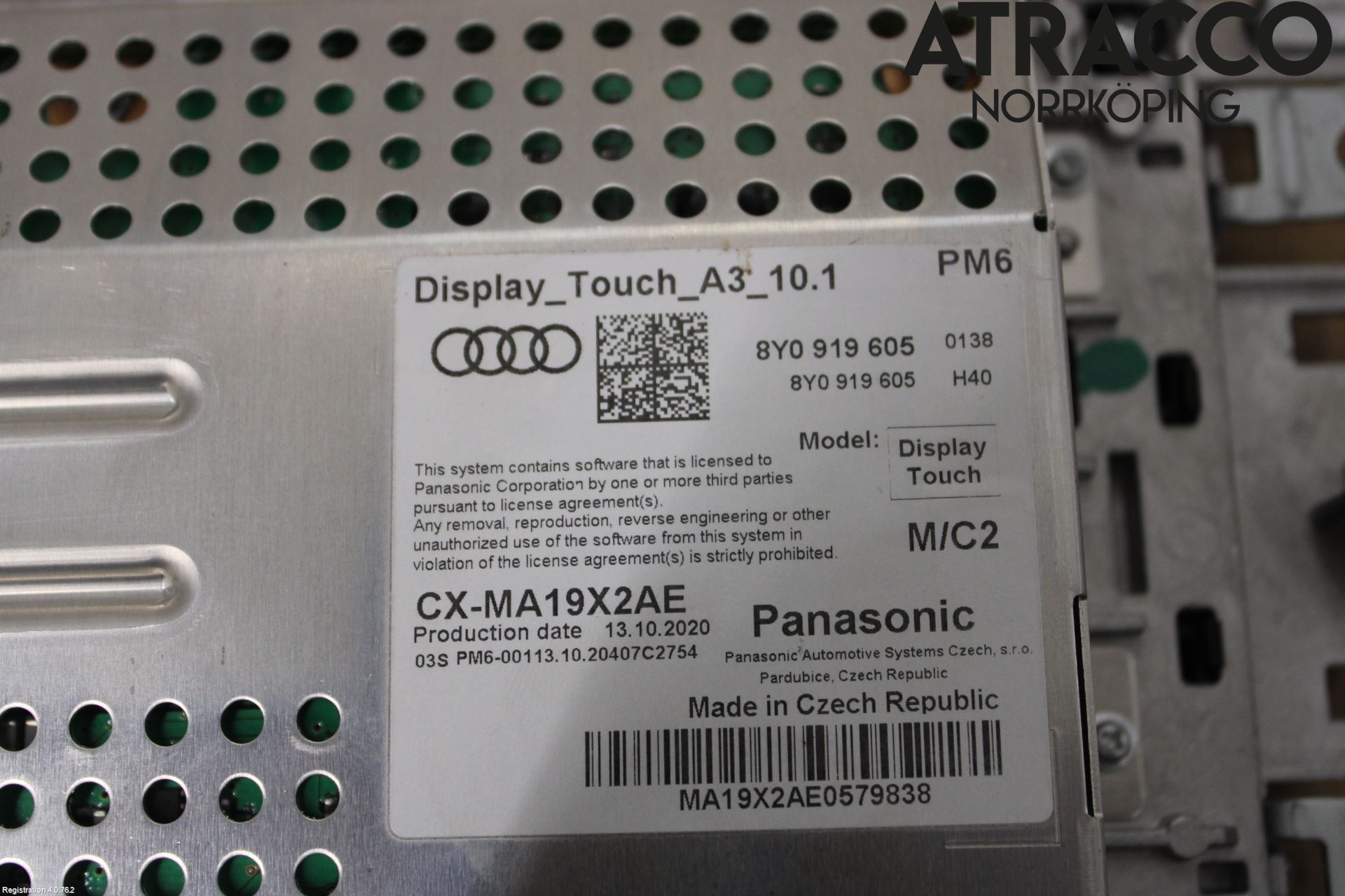 Audi A3/S3 8Y 21- Bildskärm