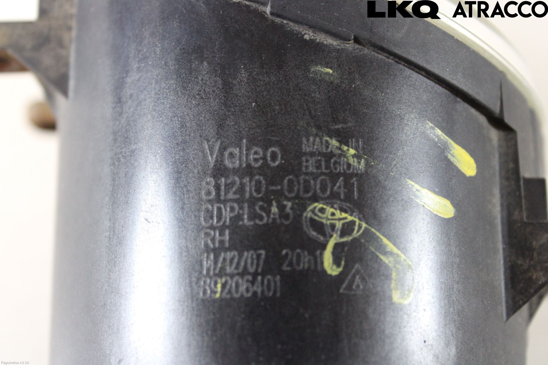 Toyota AURIS 07-09 Dimljus-Varselljus Fram