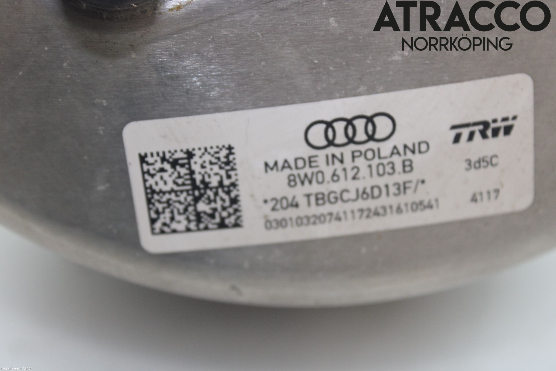 Audi A4/S4 B9 16-19 Bromsservo