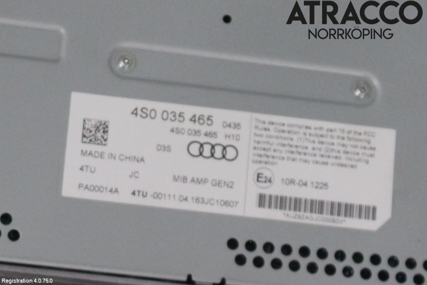 Audi R8 Radio-Stereo Förstärkare