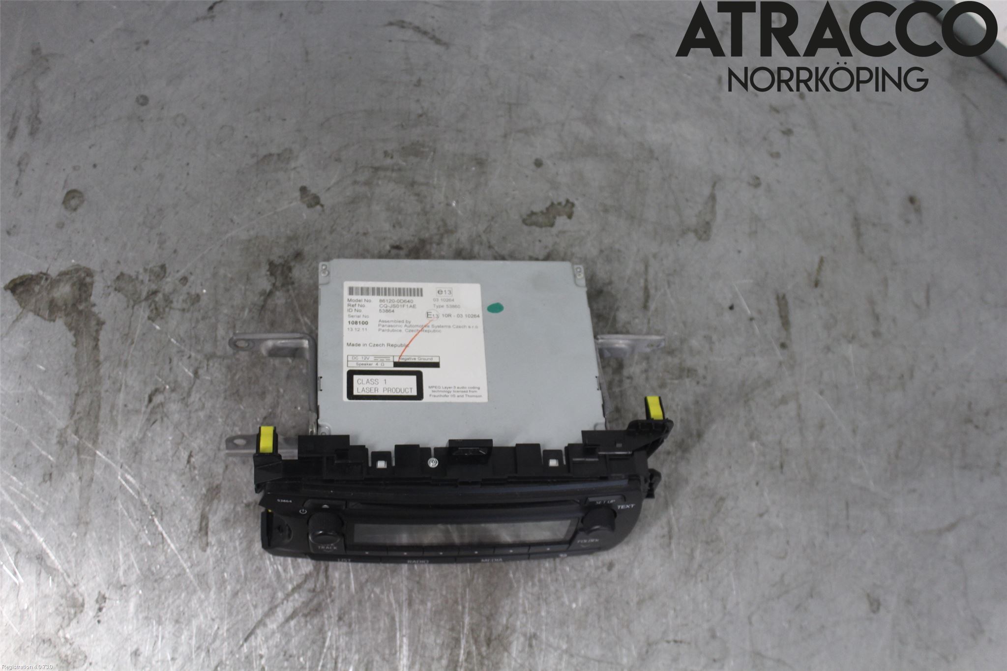Toyota YARIS XP130 12-14 Cd Radio - Multimediapanel