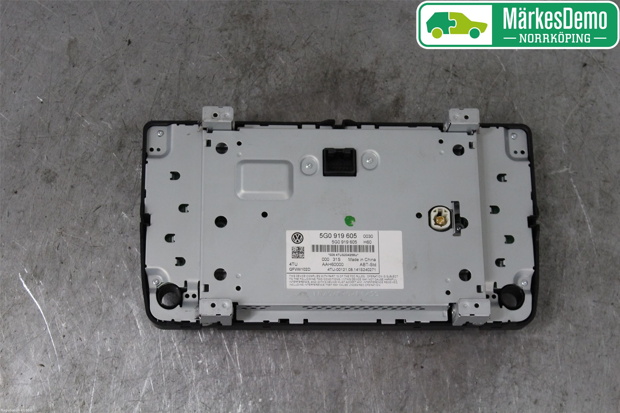 Volkswagen VW GOLF / E-GOLF VII 13-20 Multifunktionsdisplay