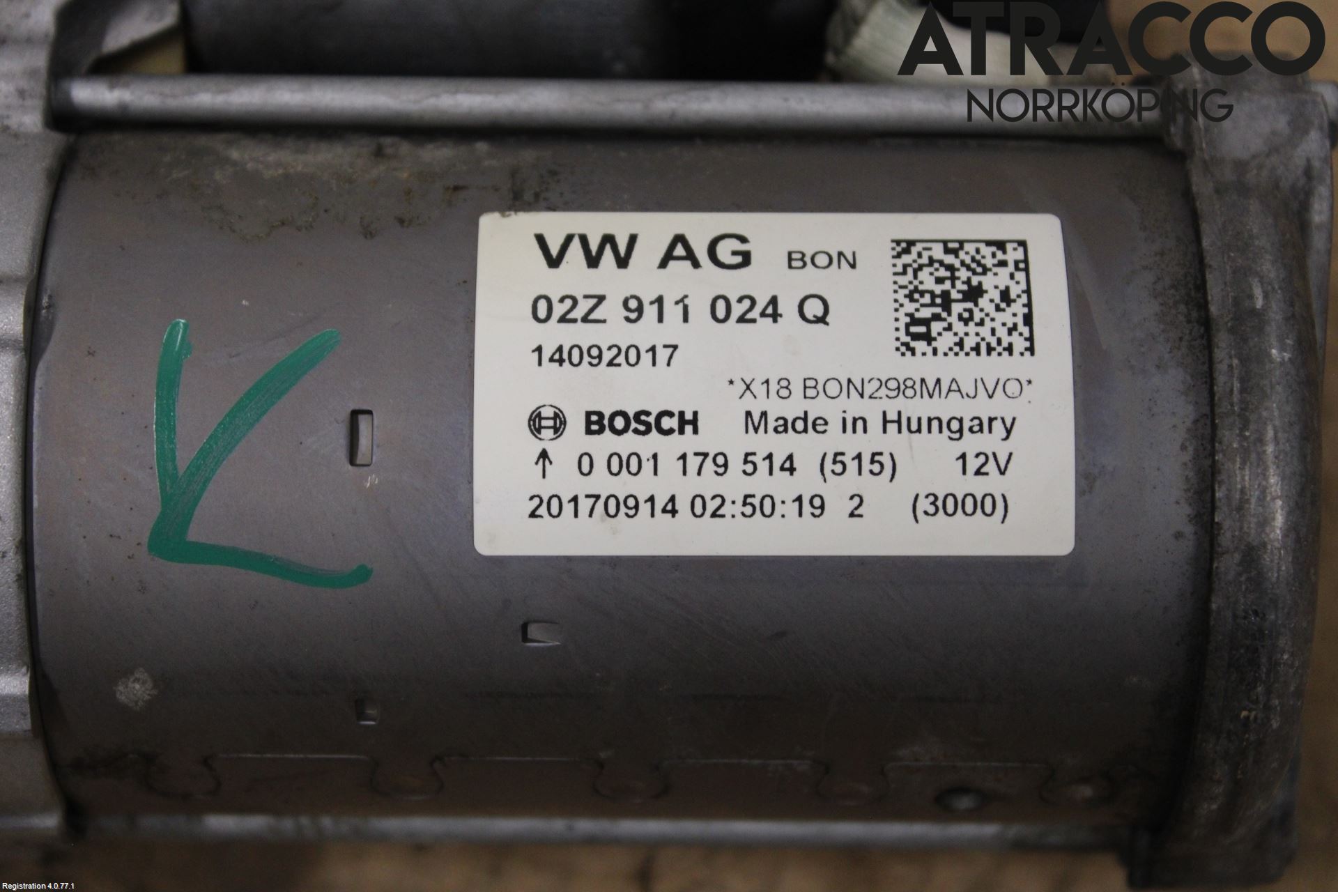 Volkswagen VW GOLF / E-GOLF VII 13-20 Startmotor