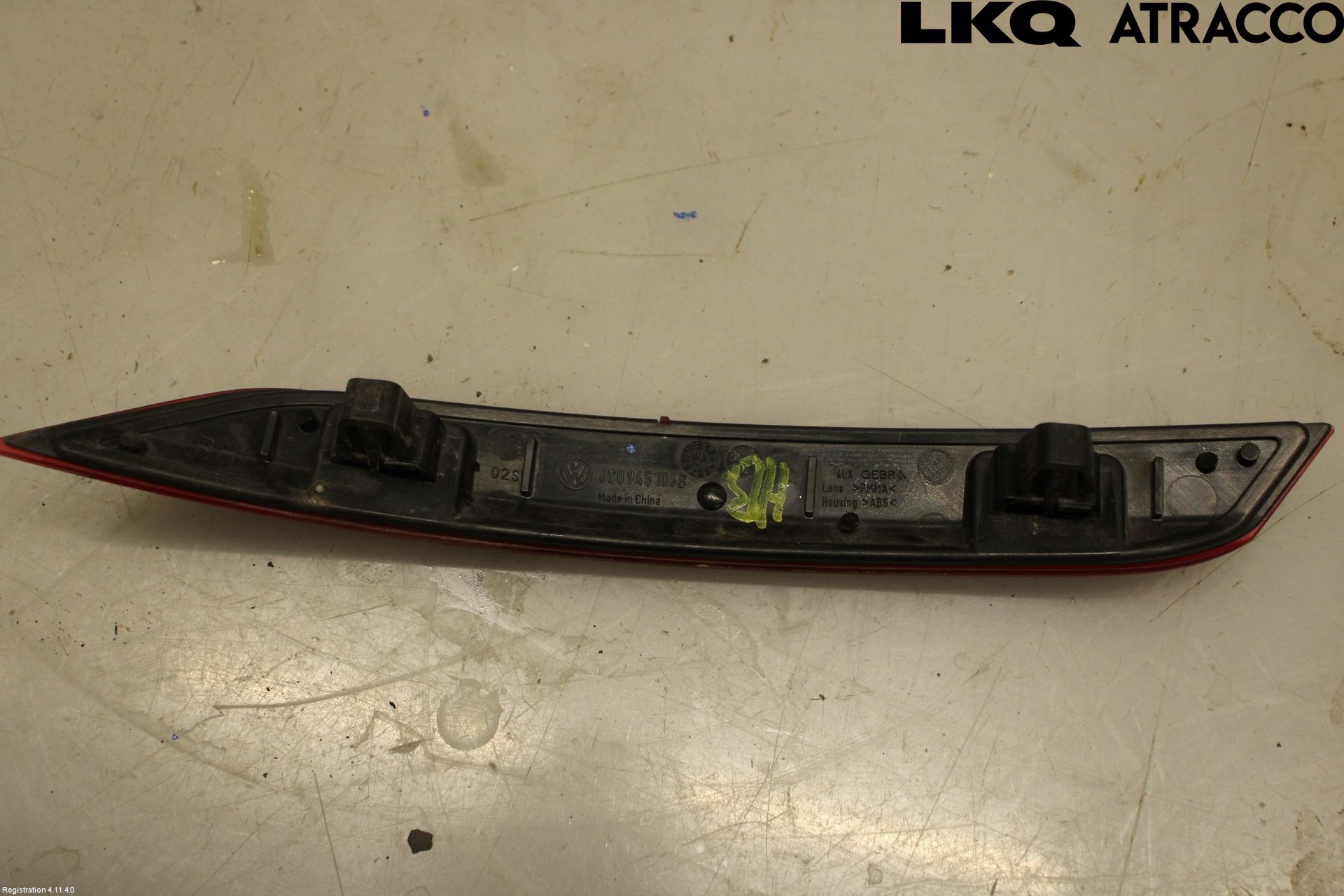 Volkswagen VW POLO 10-17 Dimljus/Reflex Bak