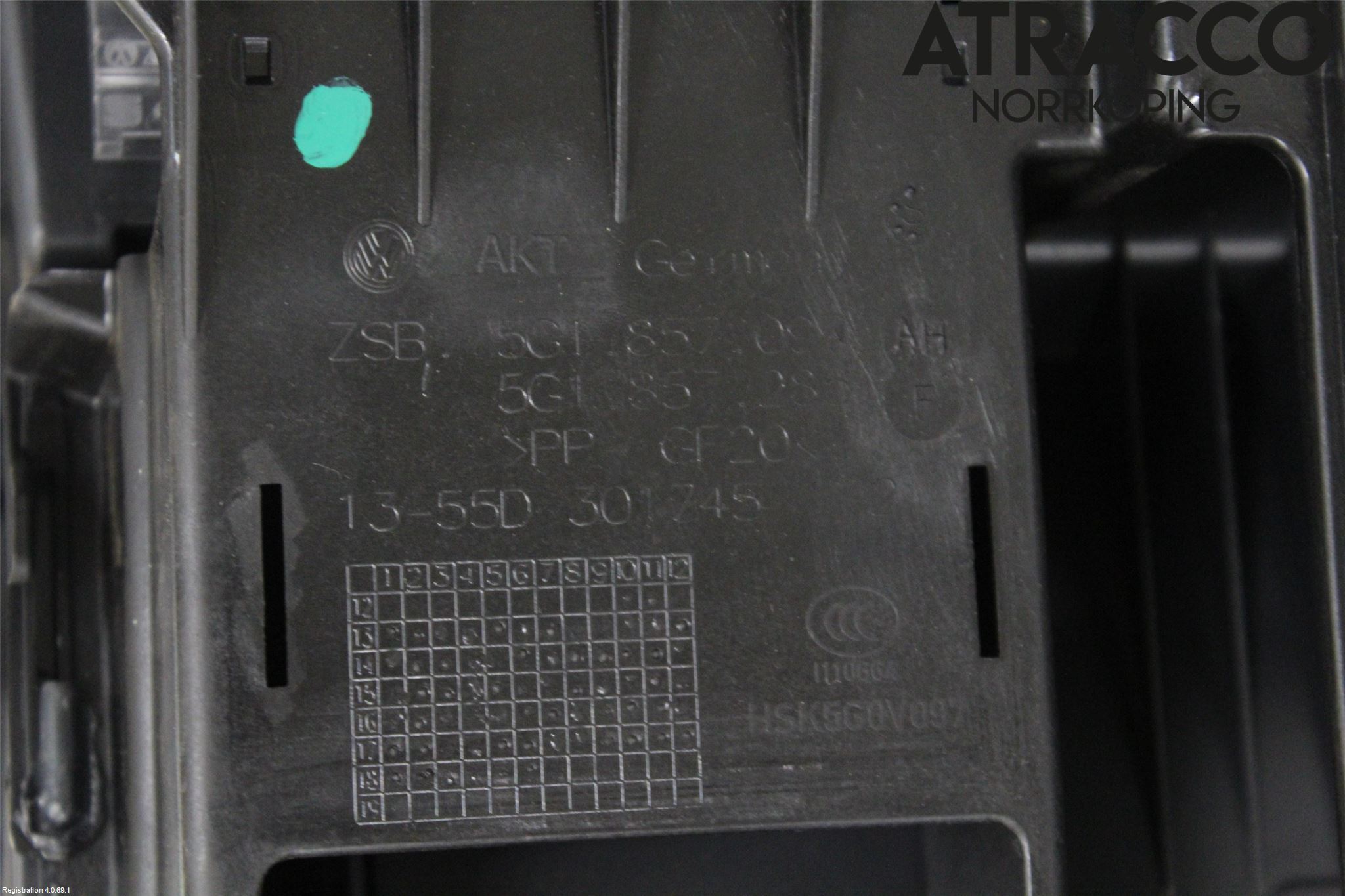 Volkswagen VW GOLF / E-GOLF VII 13-20 Handskfack