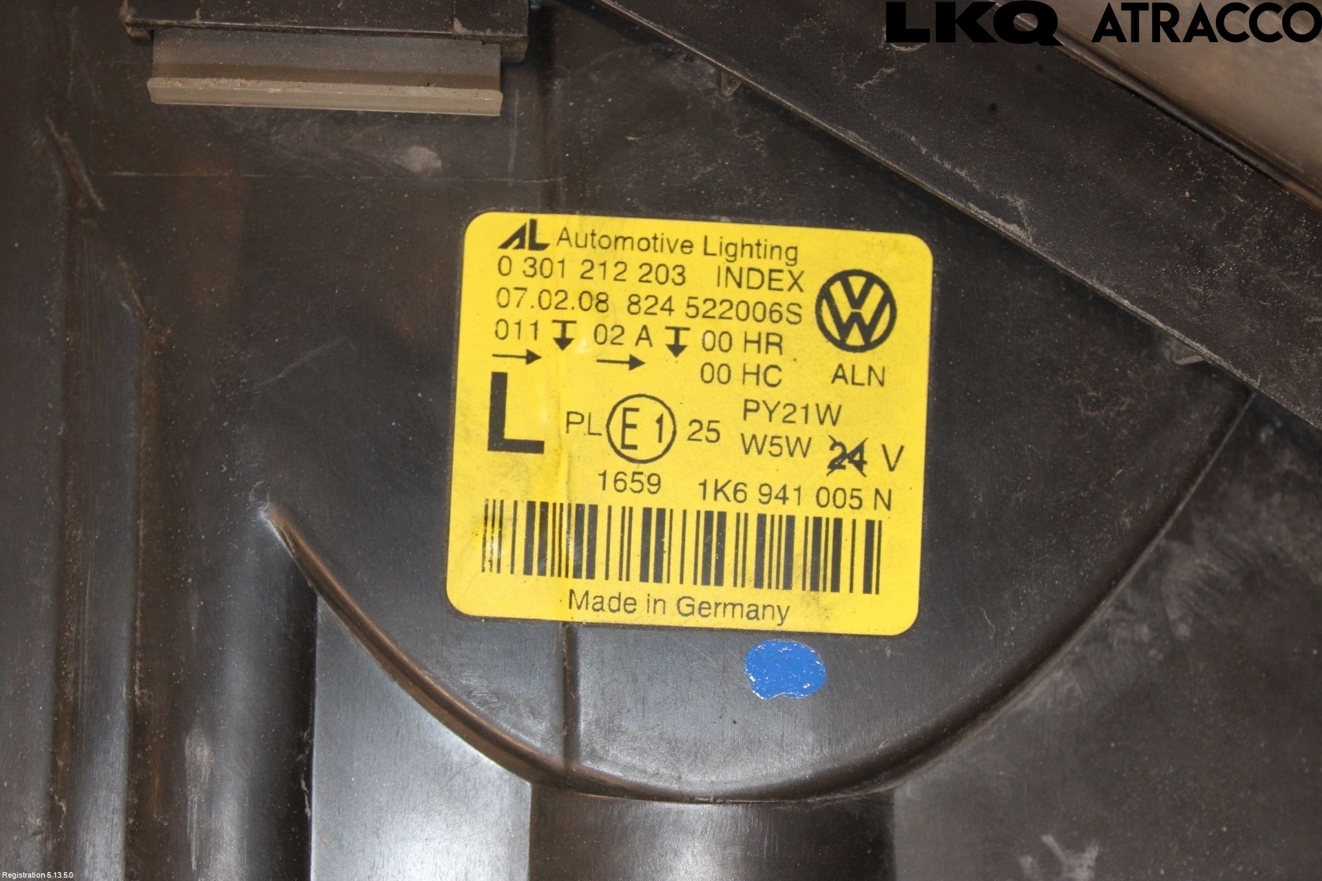 Volkswagen VW GOLF V 04-09 Strålkastare Vänster