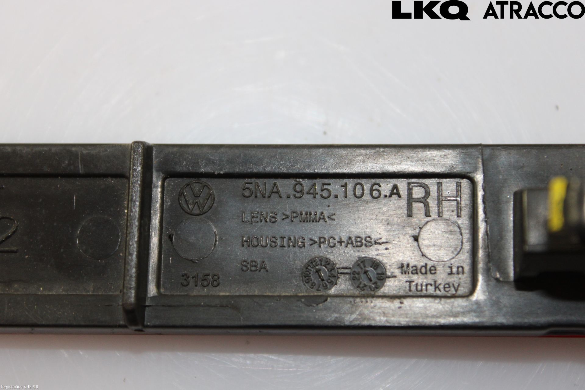 Volkswagen VW TIGUAN 16-24 Dimljus/Reflex Bak