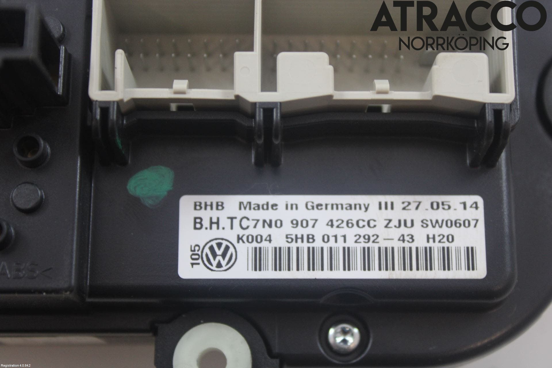 Volkswagen VW CADDY 11-15 Värmereglage