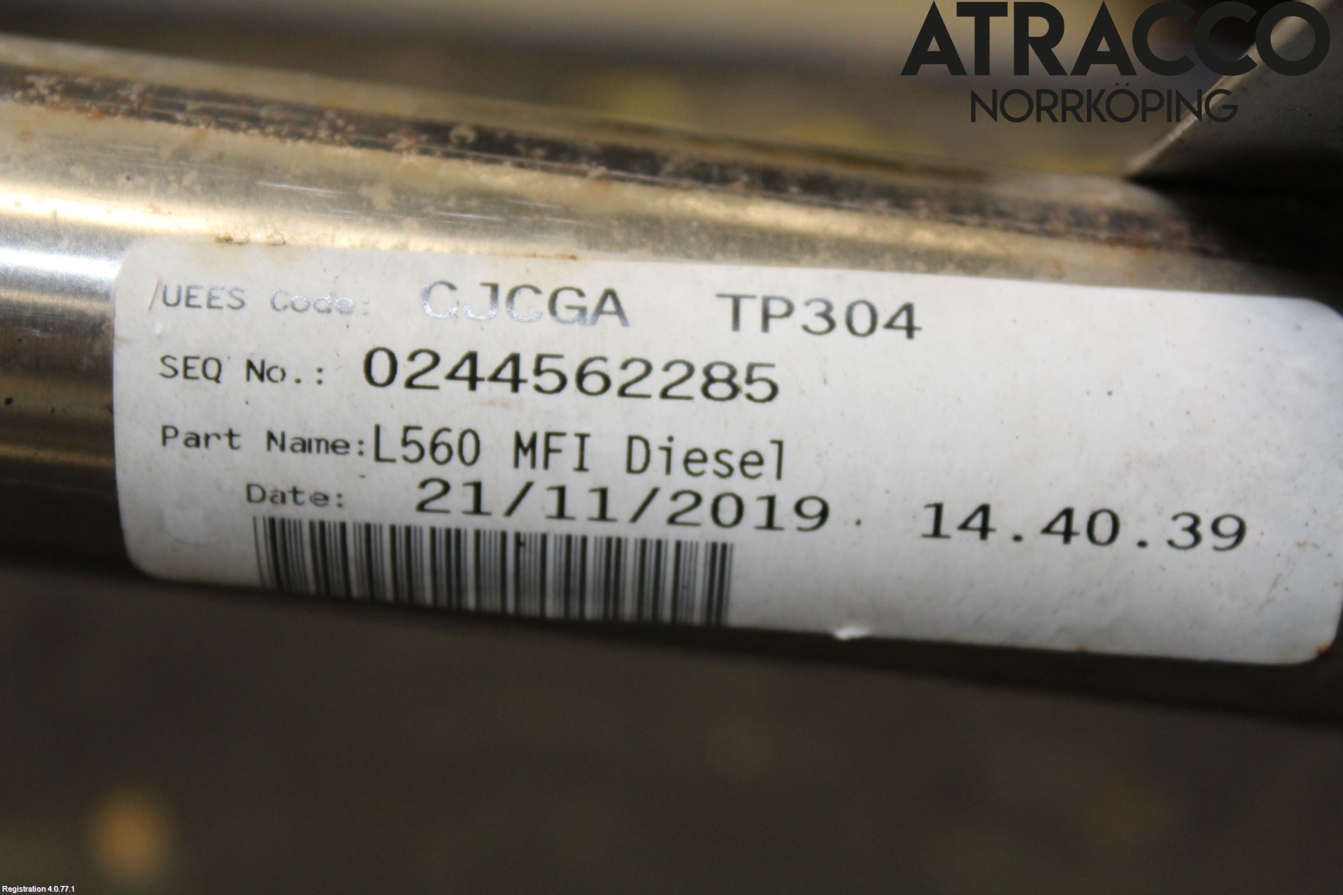 Jaguar F-PACE Bränslepåfyllnrör-Slang