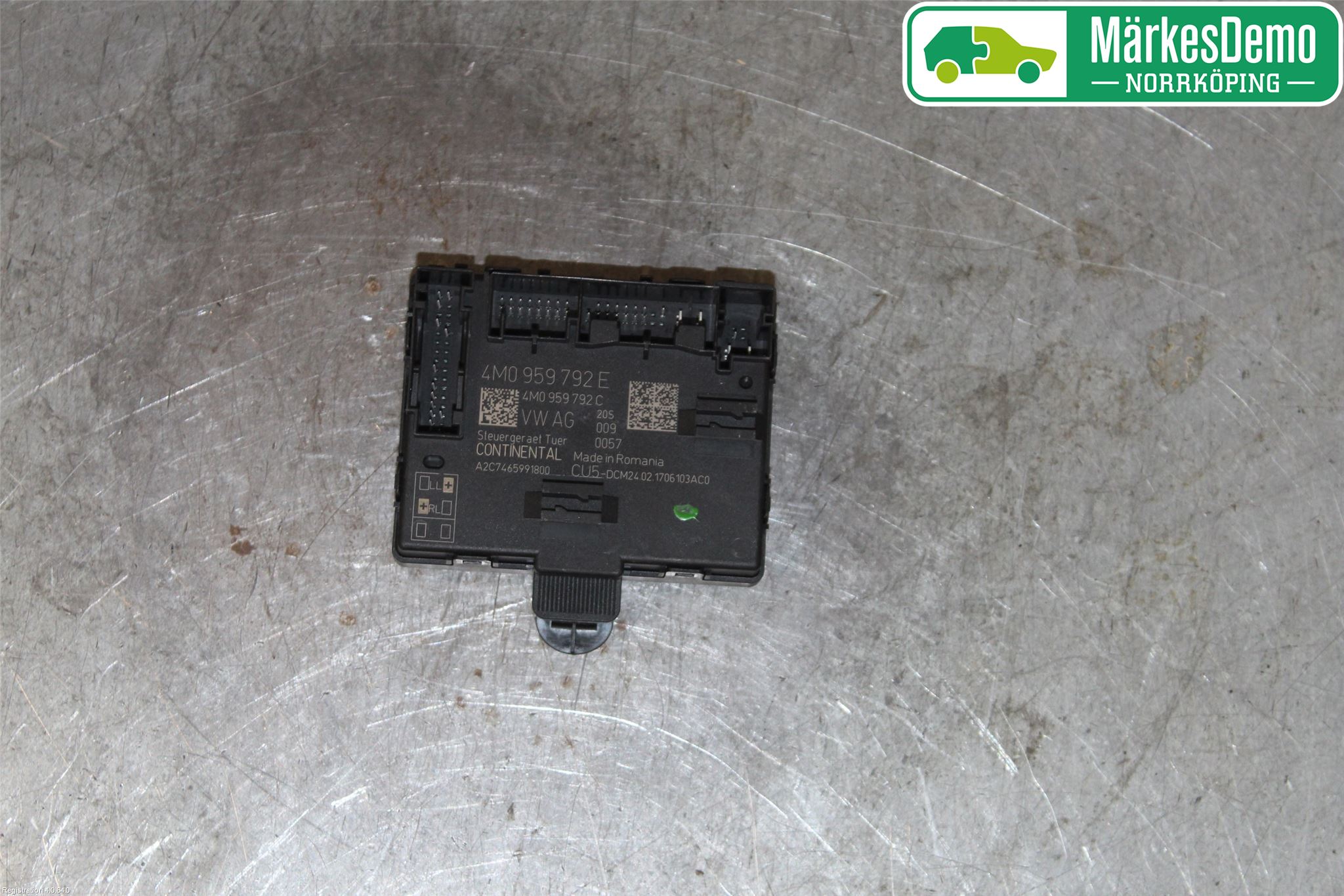 Audi A4/S4 B9 16-19 Styrenhet Dörr