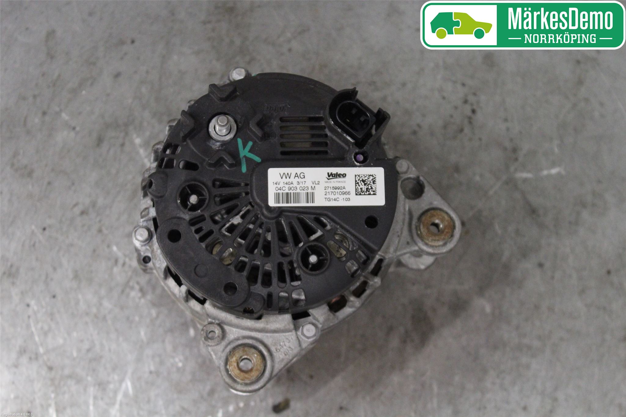 Volkswagen VW GOLF / E-GOLF VII 13-20 Generator