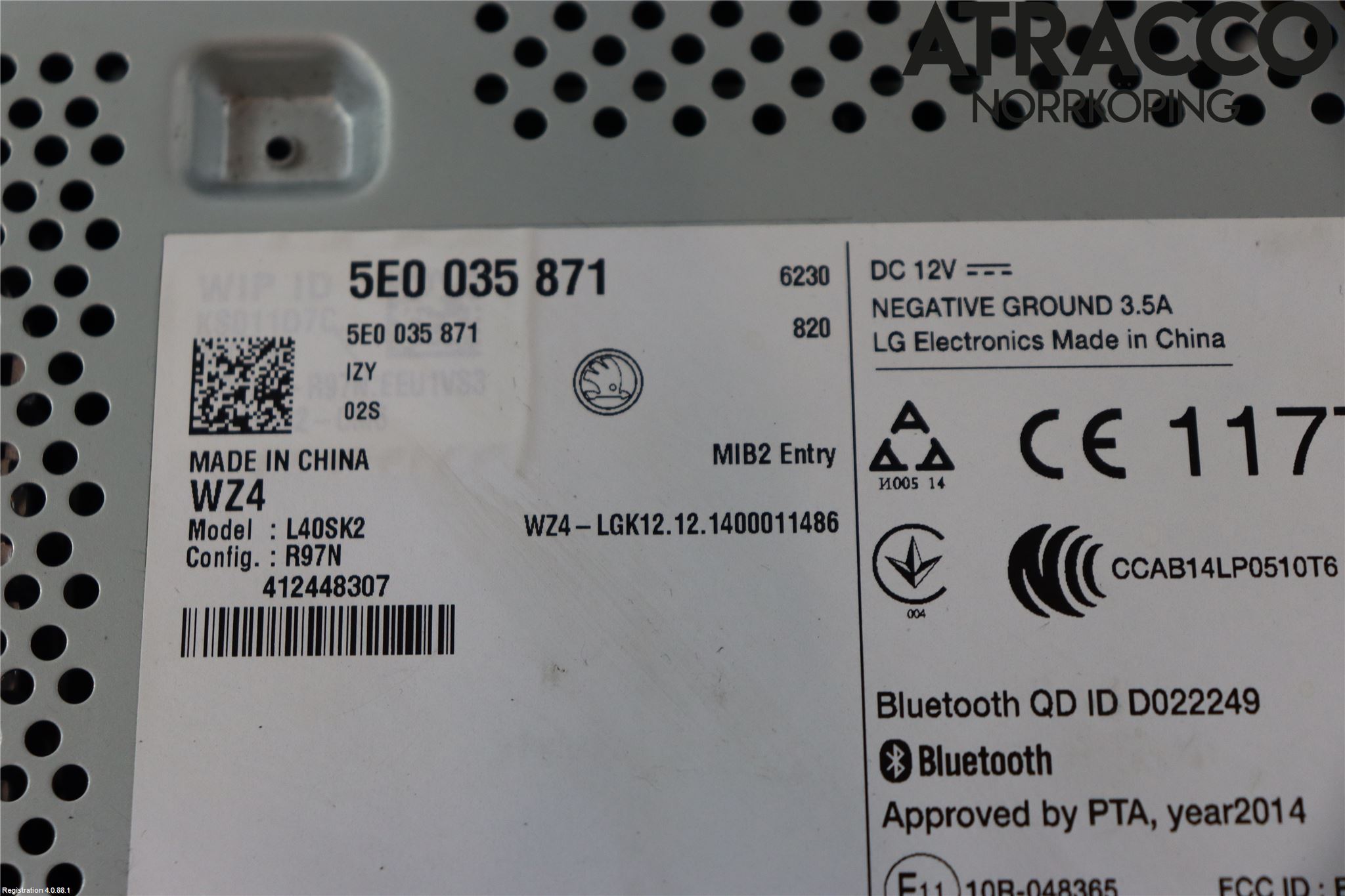 Skoda OCTAVIA (5E) 13-20 Cd Radio - Multimediapanel