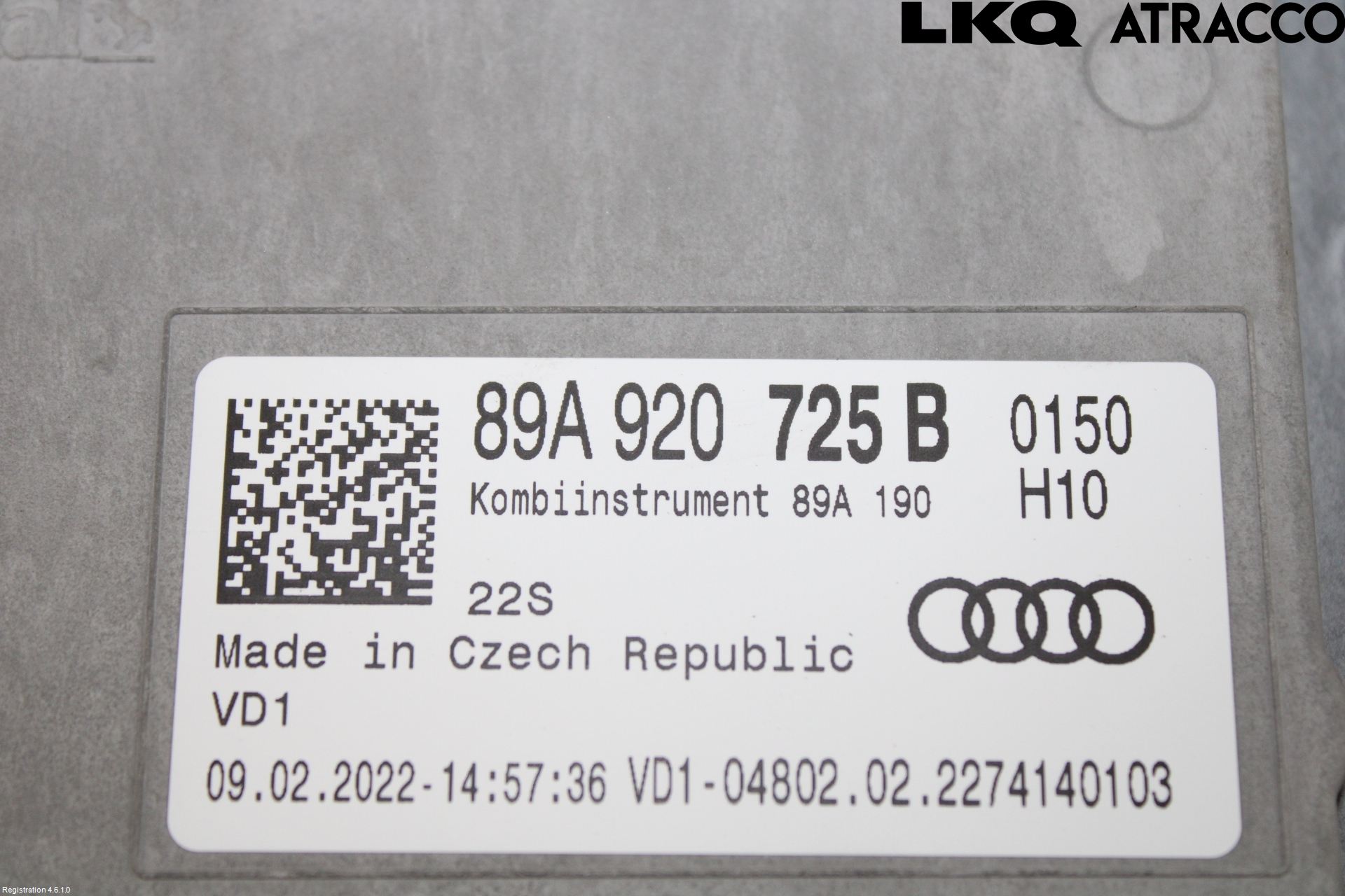 Audi Q4 E-TRON FZ 22- Instrument Komb