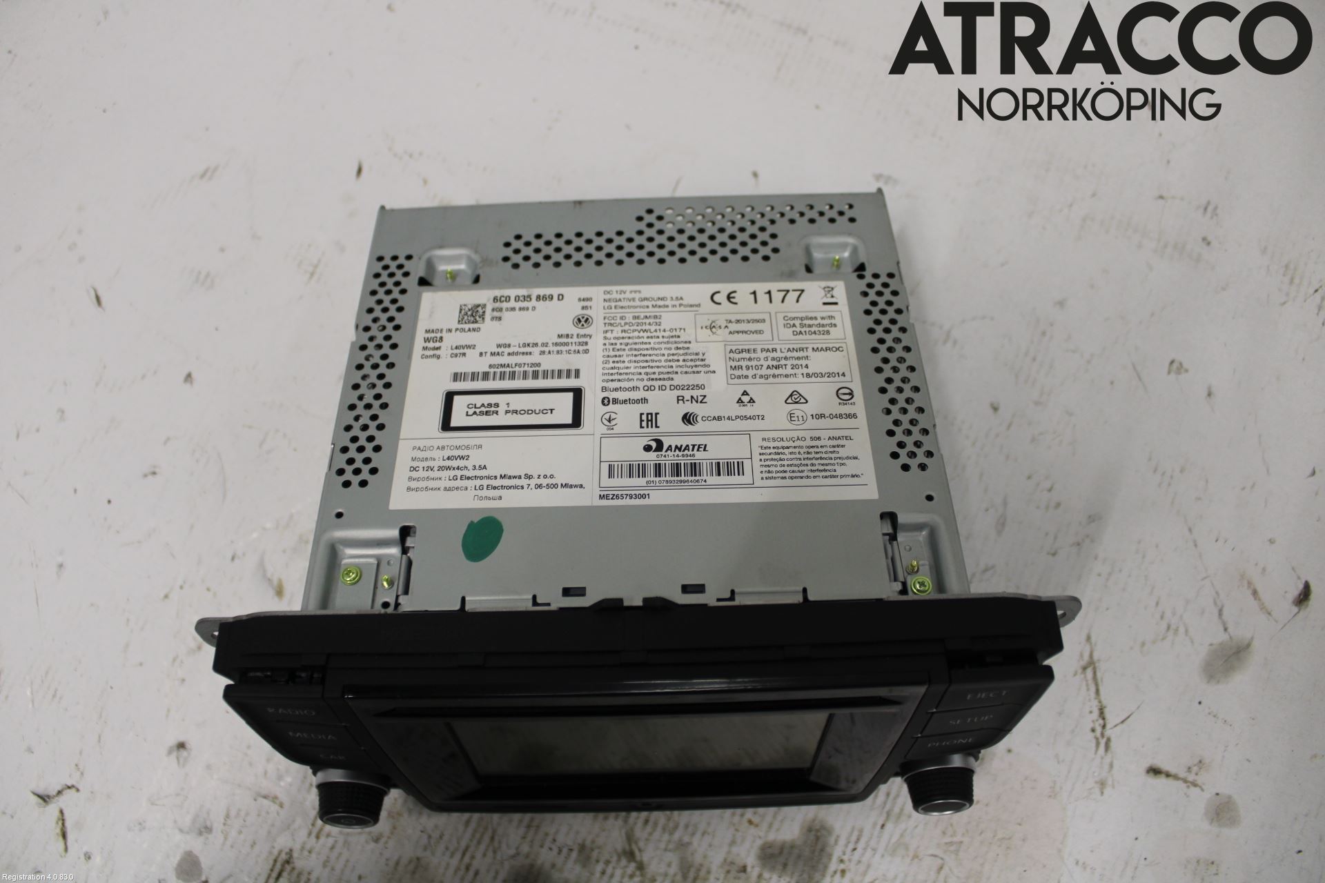 Volkswagen VW POLO 10-17 Cd Radio - Multimediapanel