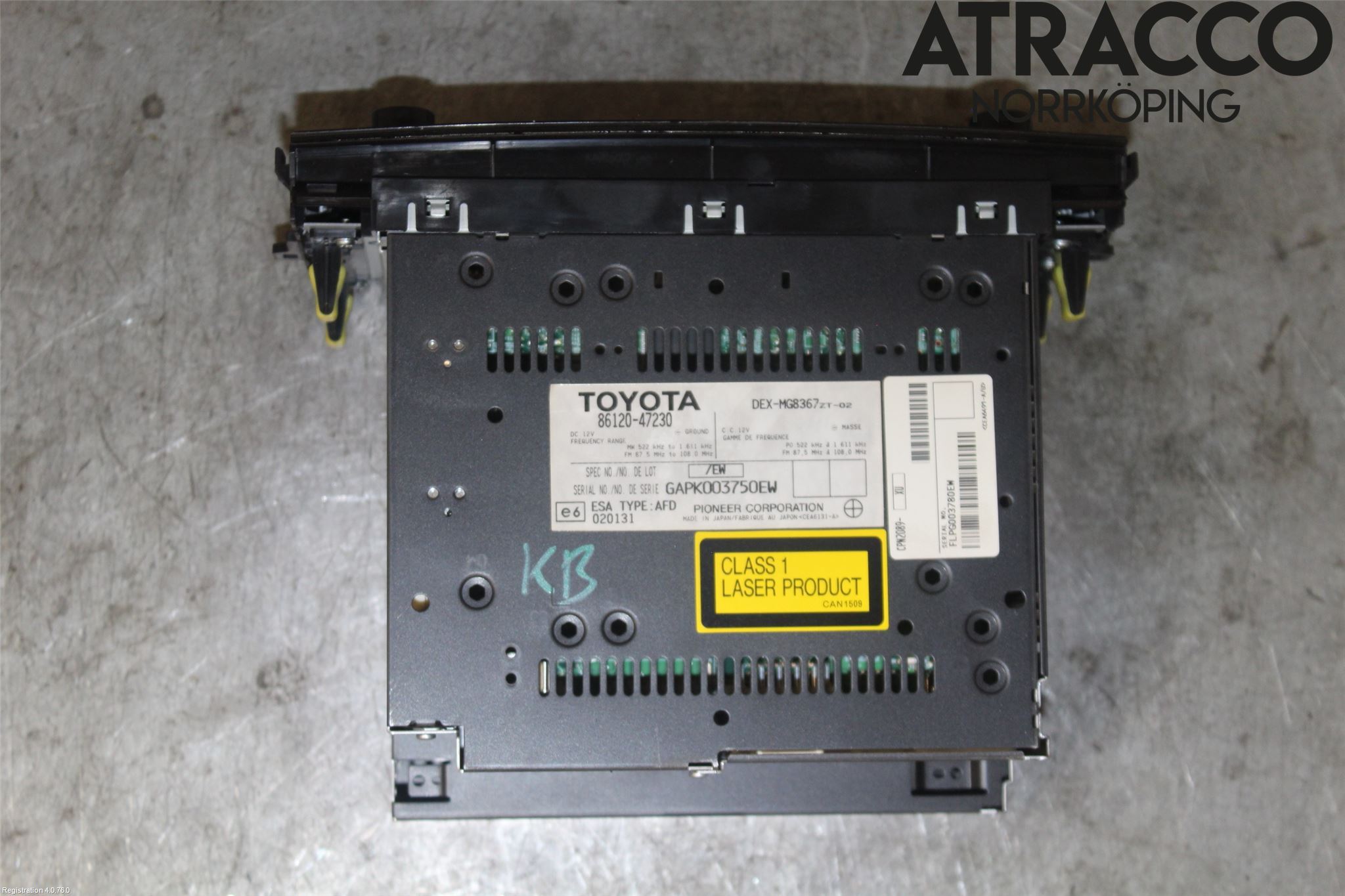 Toyota PRIUS NWH20 04-08 Cd Radio - Multimediapanel
