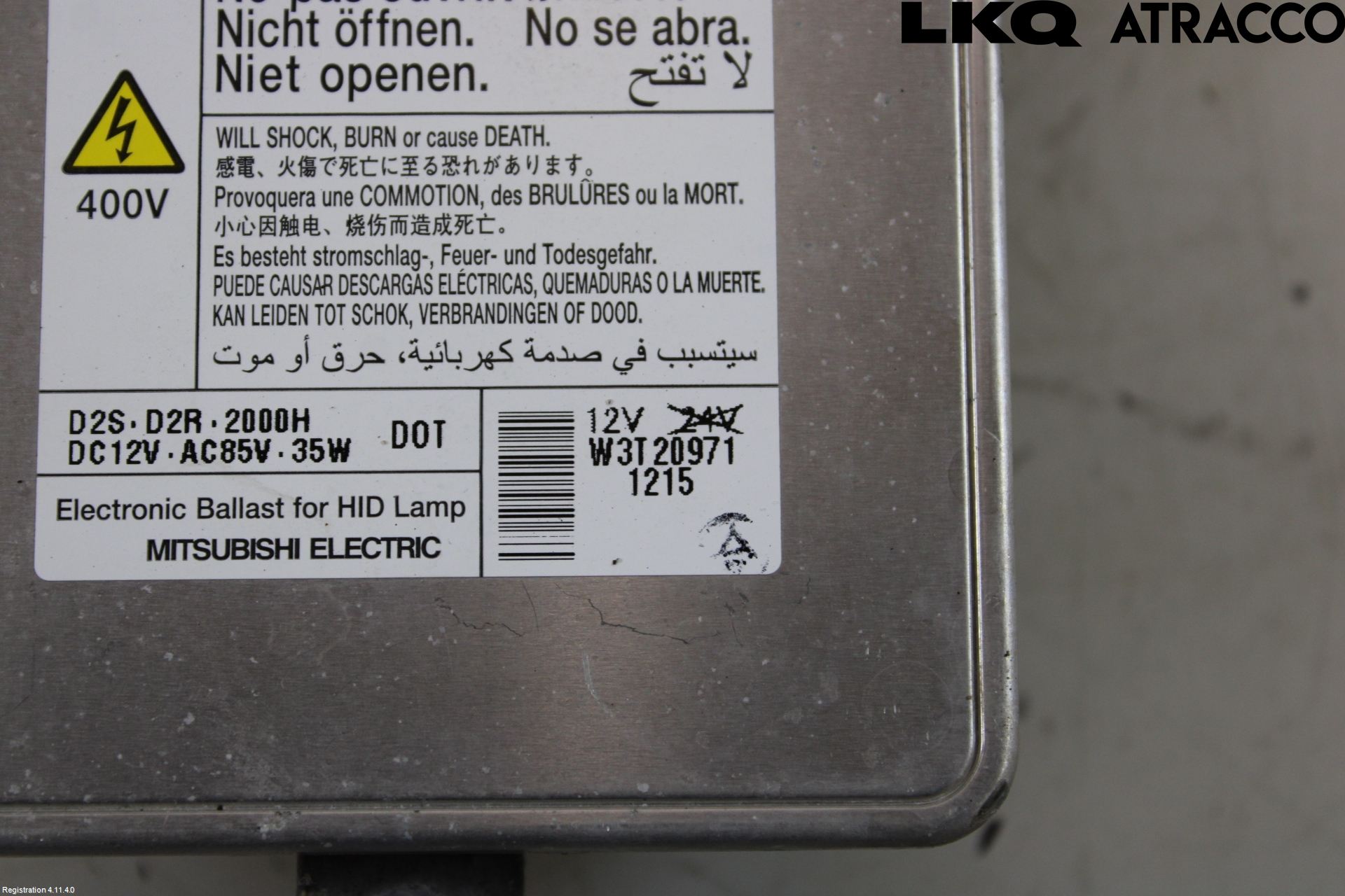 Mitsubishi ASX 10-22 Styrenhet Strålkastare