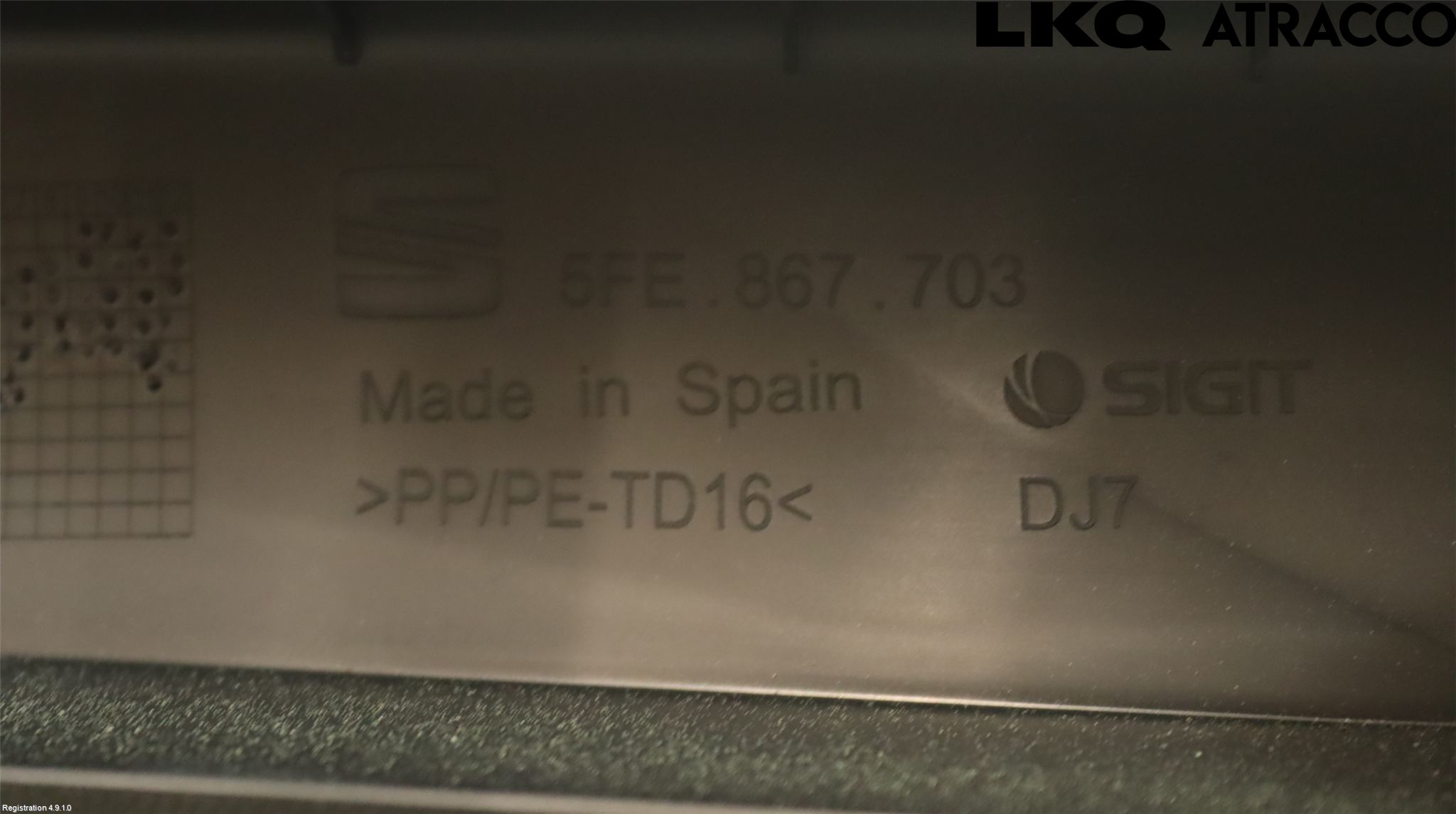 Seat LEON 20- Inredning Bakluckeklädsel