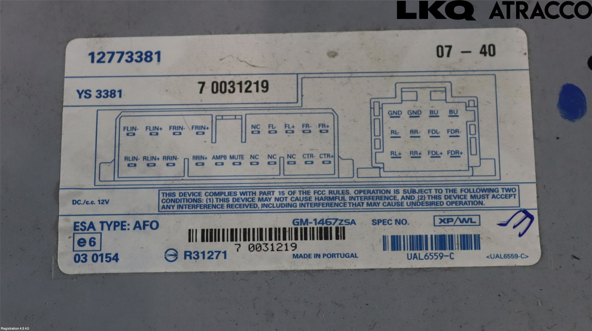 Saab 9-3 VER2/VER3 08-15 Radio-Stereo Förstärkare